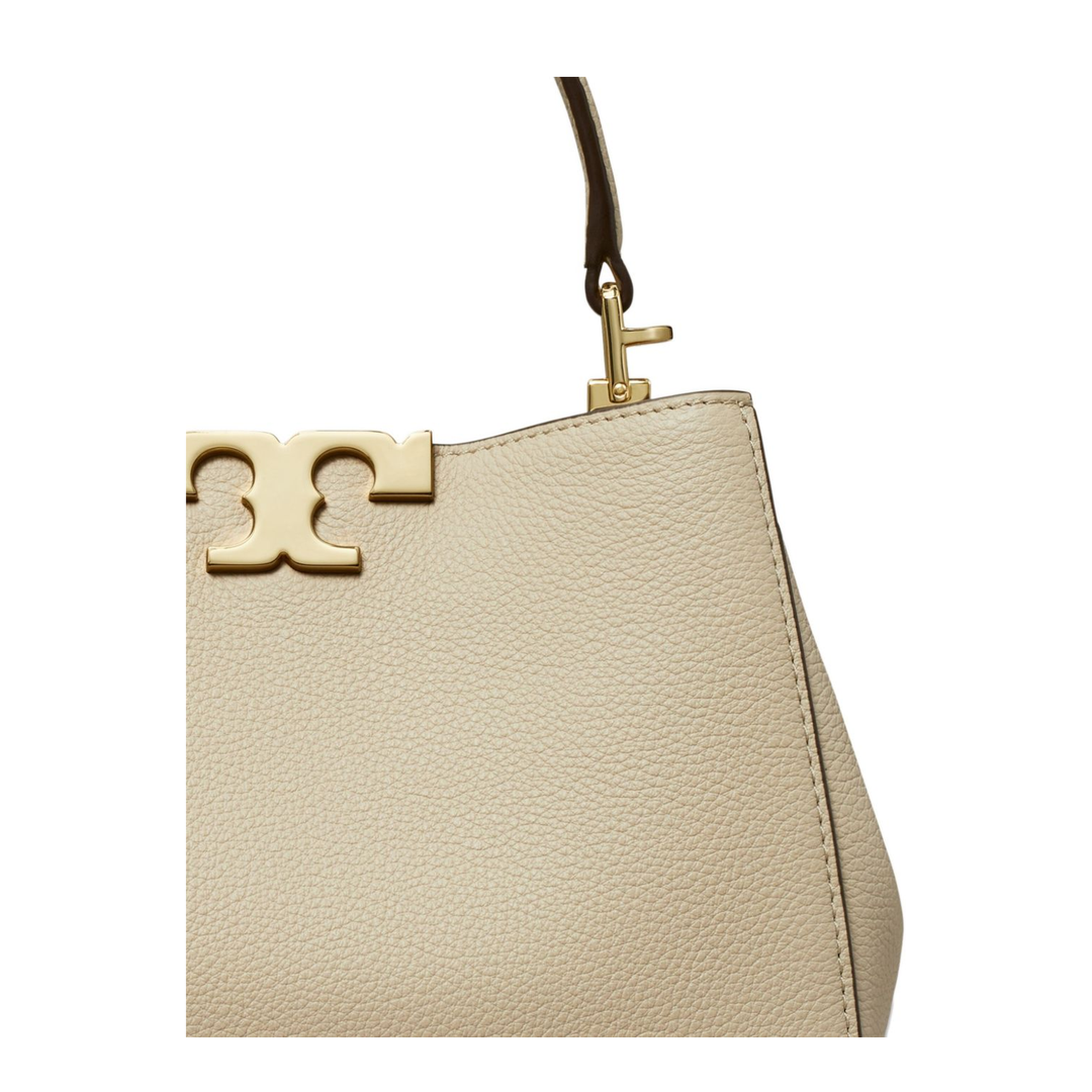 Eleanor Mini Pebbled Satchel - Dove Grey - Image 4