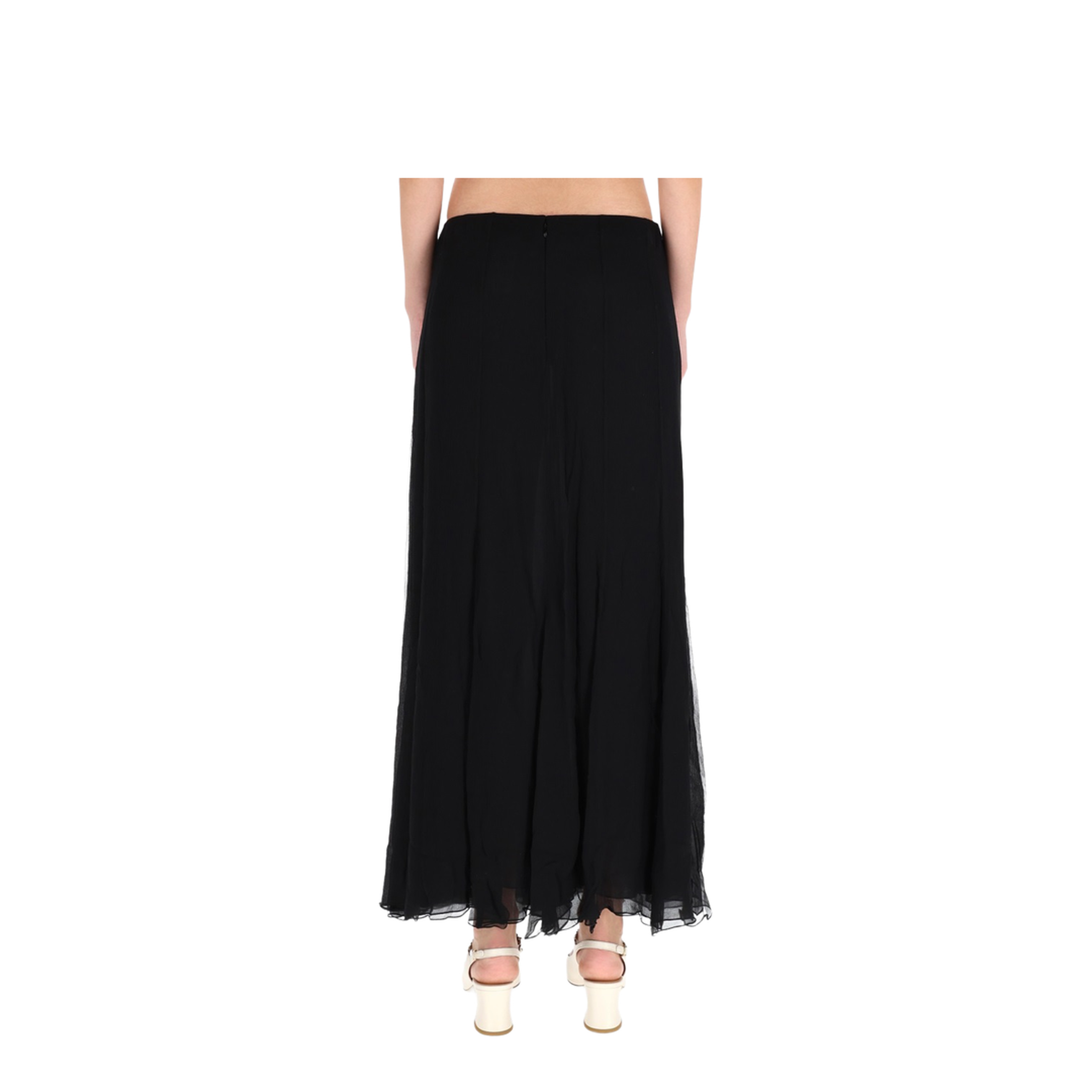 Silk Muslin Maxi Skirt - Image 4