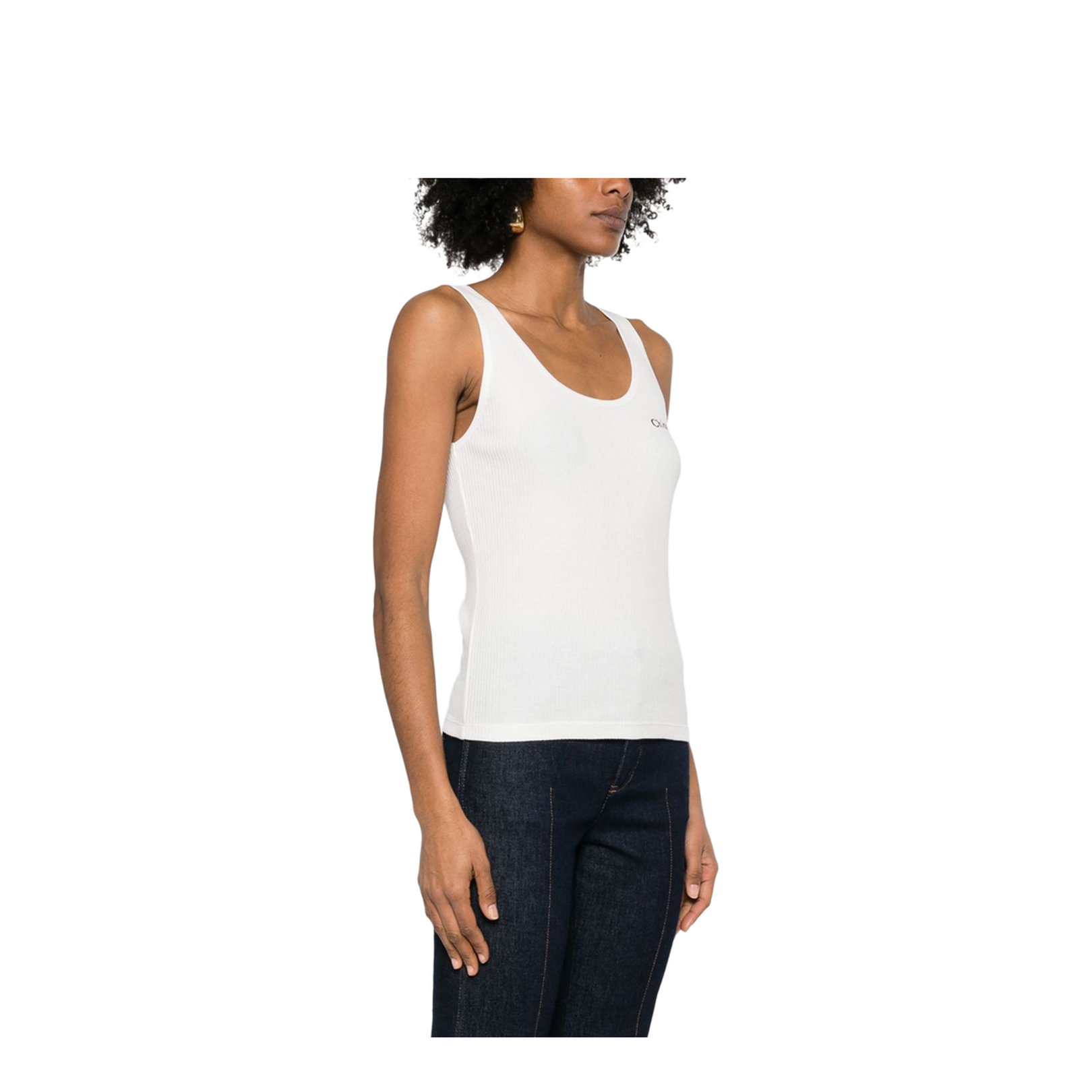 Logo Tank Top in Jersey - Image 2