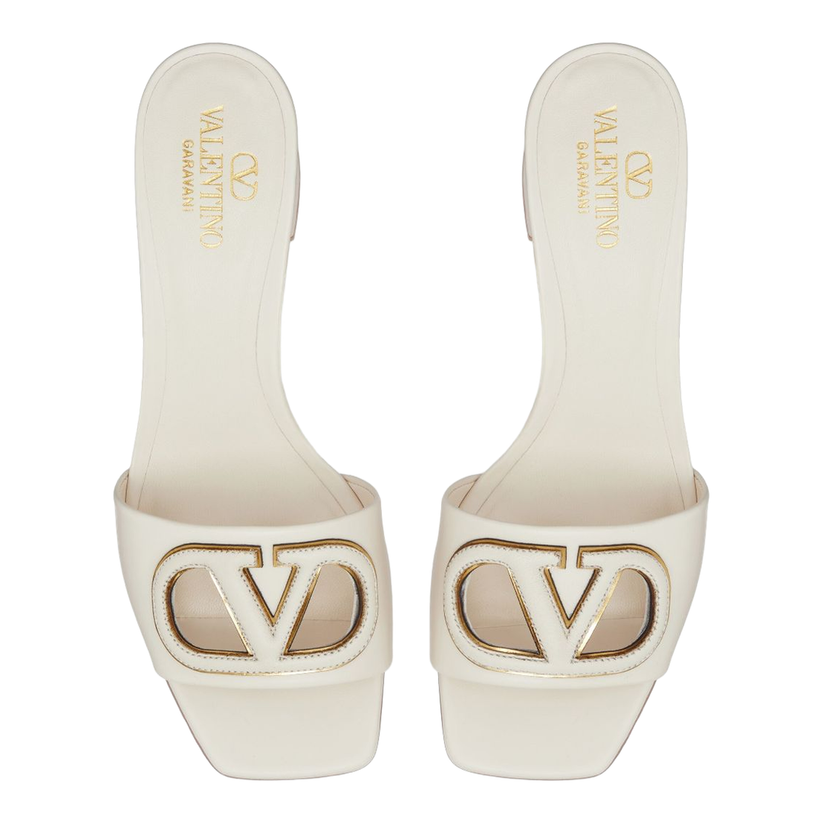 VLogo Cut-Out Leather Mules - Image 6