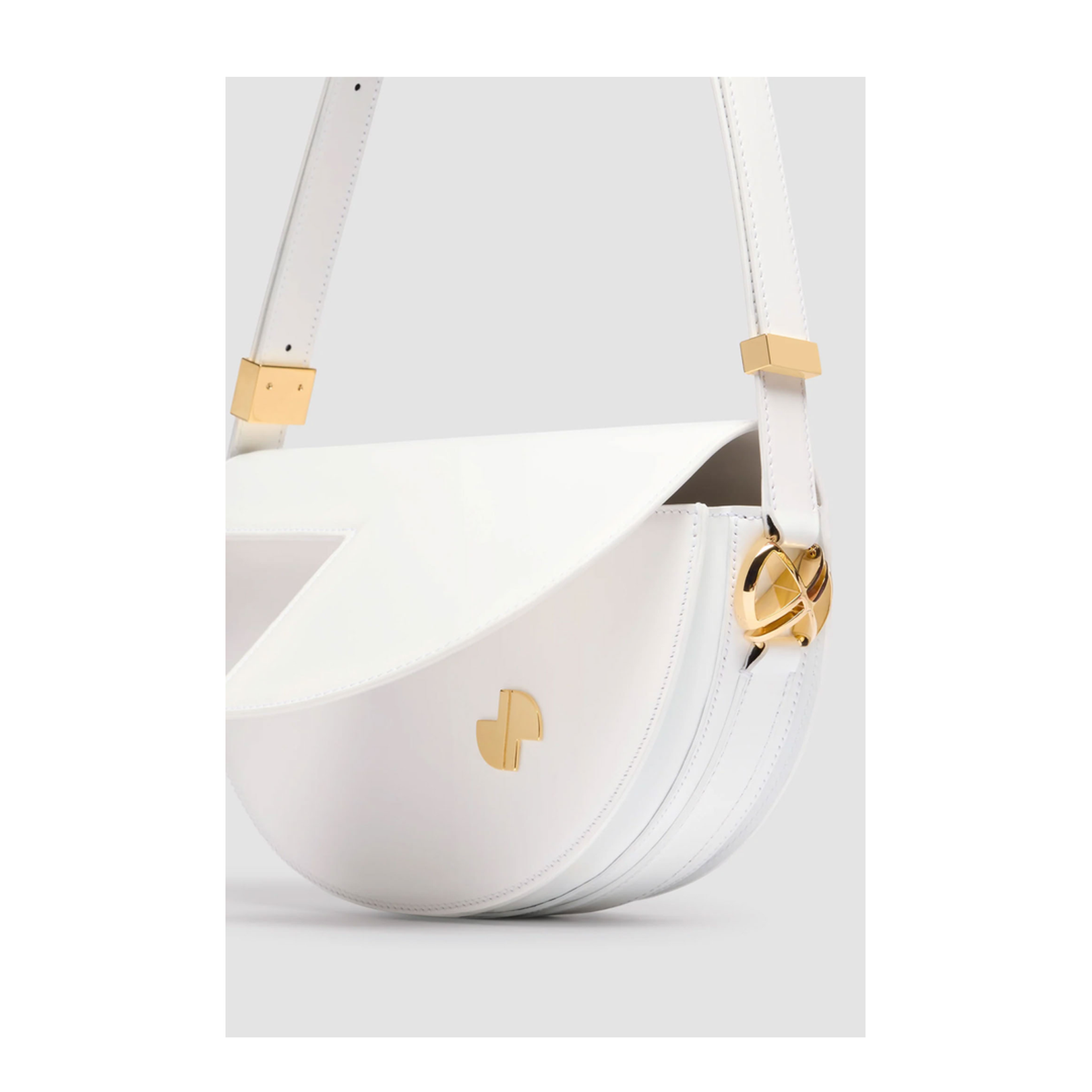 Le Patou One Size Calf Leather Shoulder Bag - White - Image 2