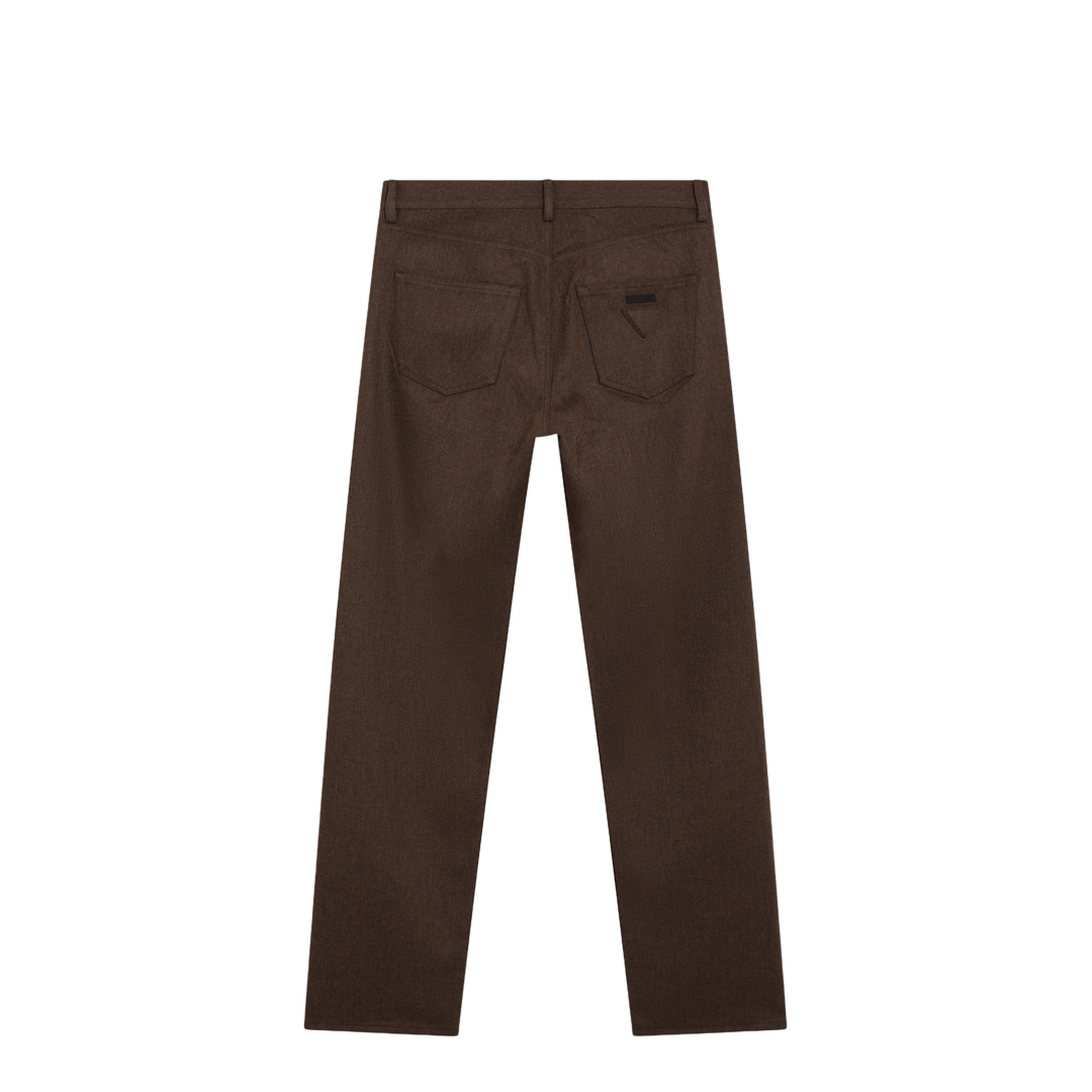 Ebony-colored wool trousers - Image 2