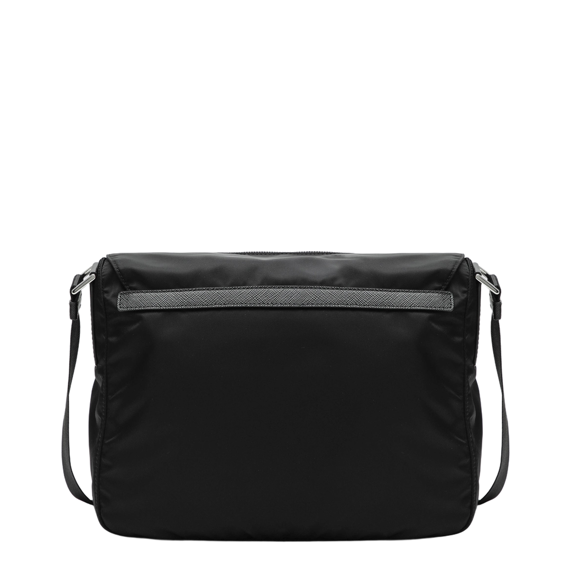 Re-Nylon Medium Nylon Shoulder Bag - Black - Image 2