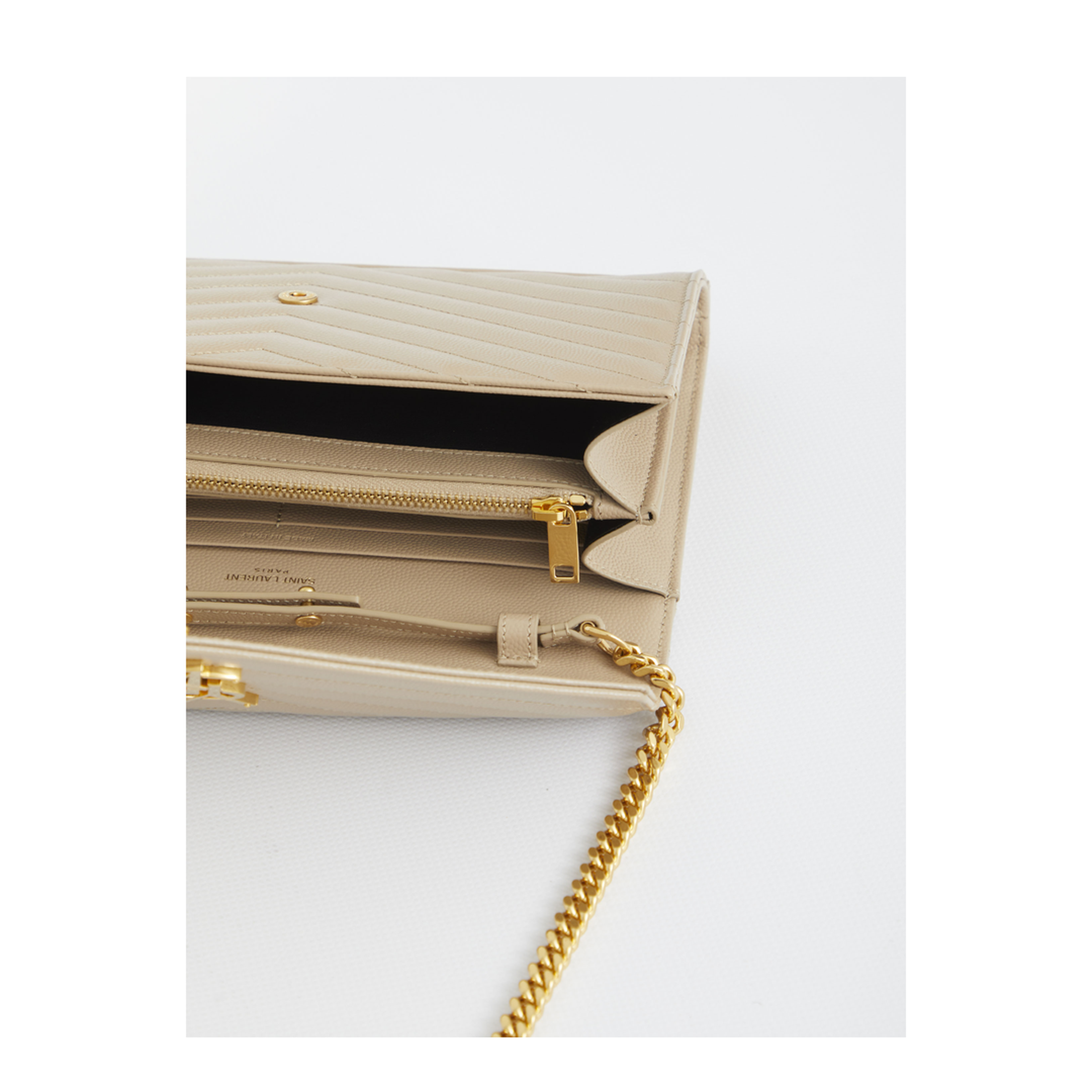 Classic Cassandre Chain Wallet In Grain De Poudre Leather - Image 4