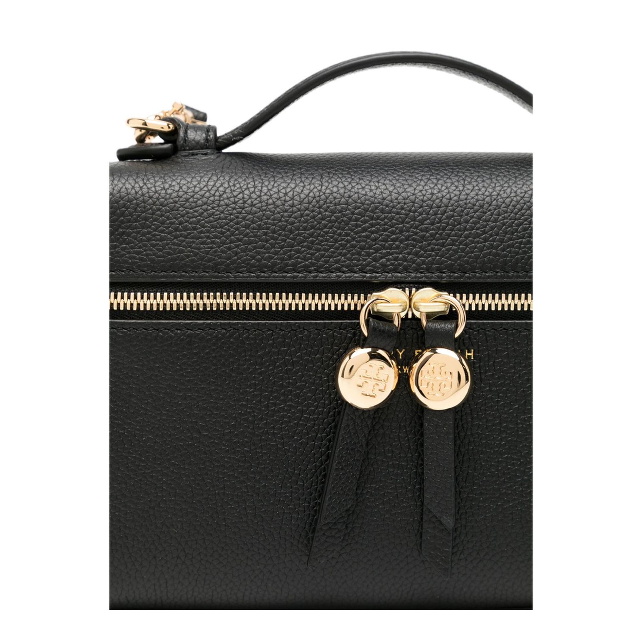 Romy Slim Top Handle Bag - Black - Image 5