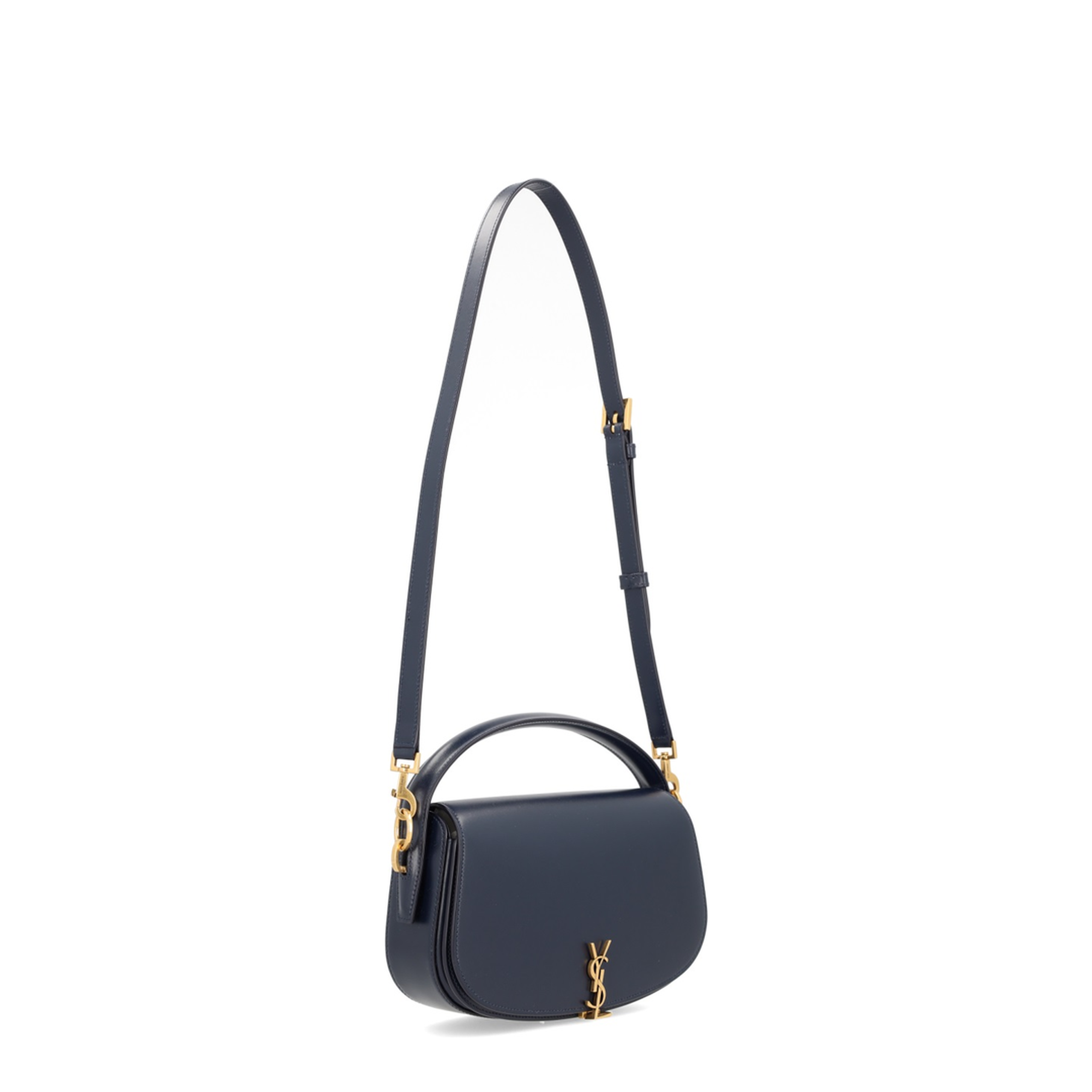 Voltaire Leather Shoulder Bag - Dark Blue - Image 2