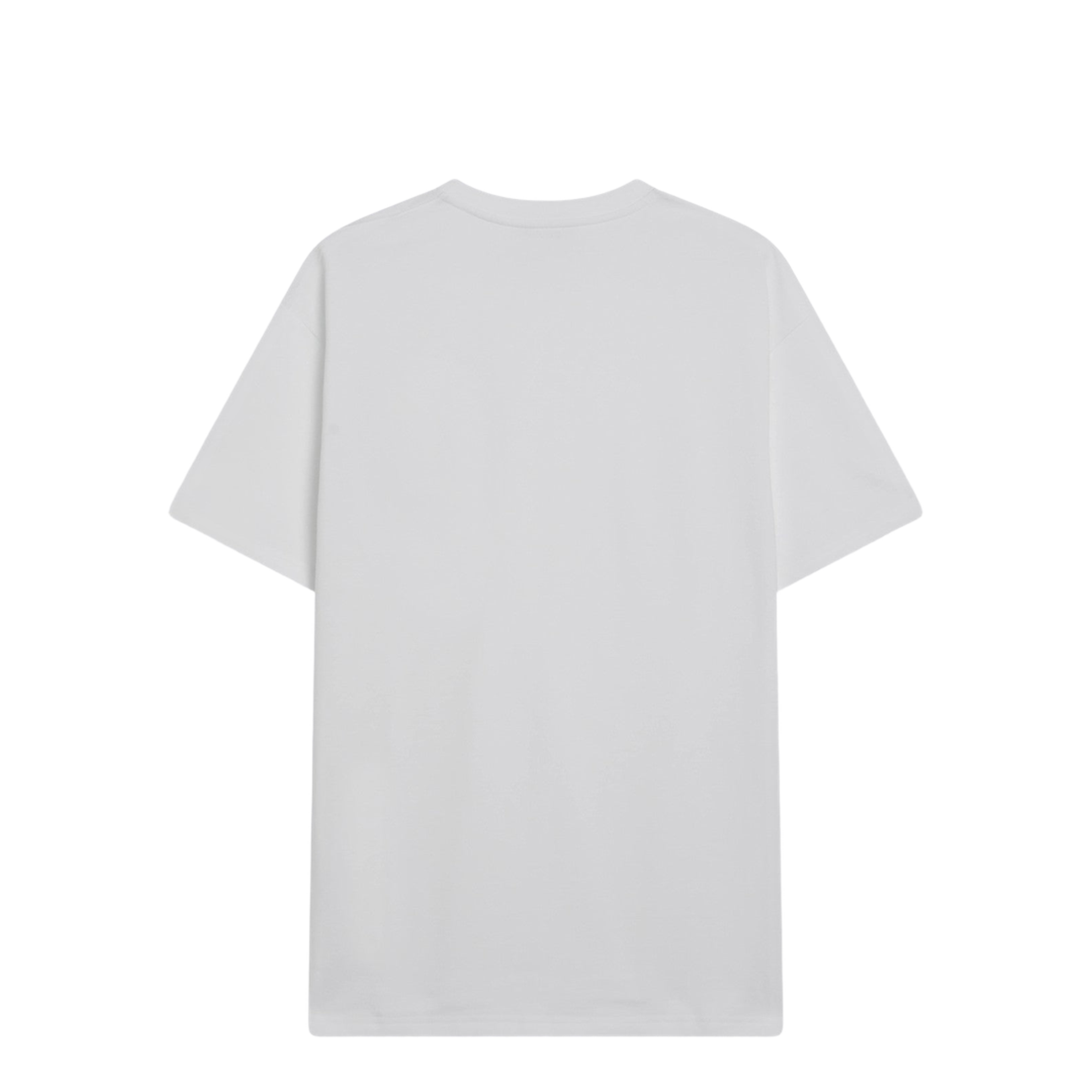 White Cotton and Silk T-Shirt with Jacquard Logo - Image 2