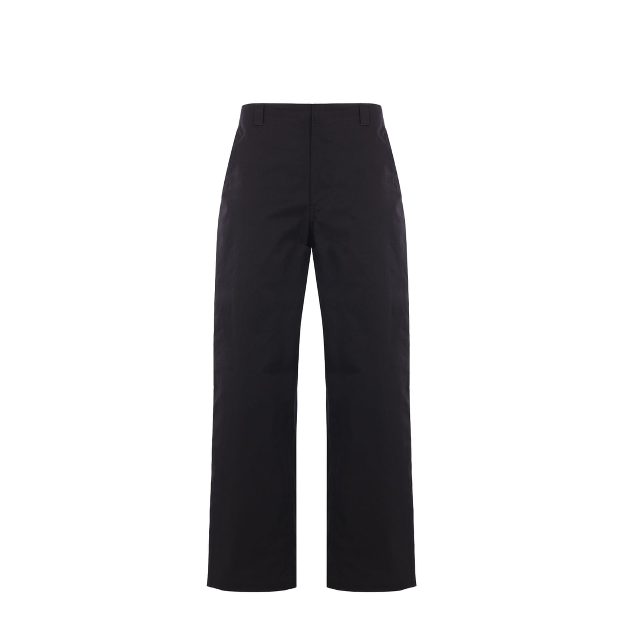 Cotton Twill Pant with Web Detail in Black - Image 1