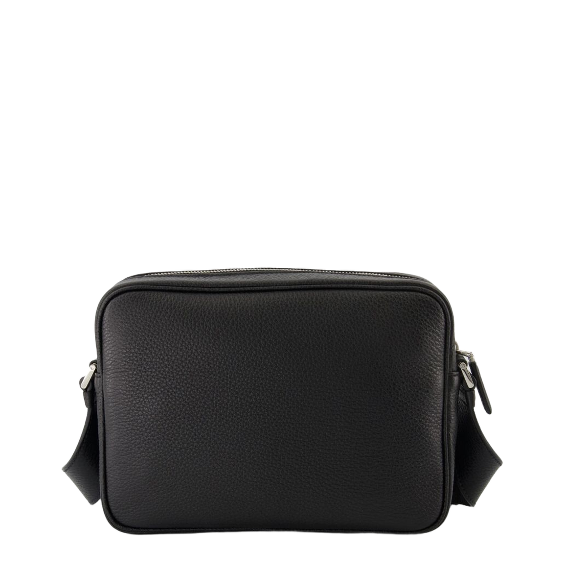 Calf Leather Shoulder Bag - Black - Image 4
