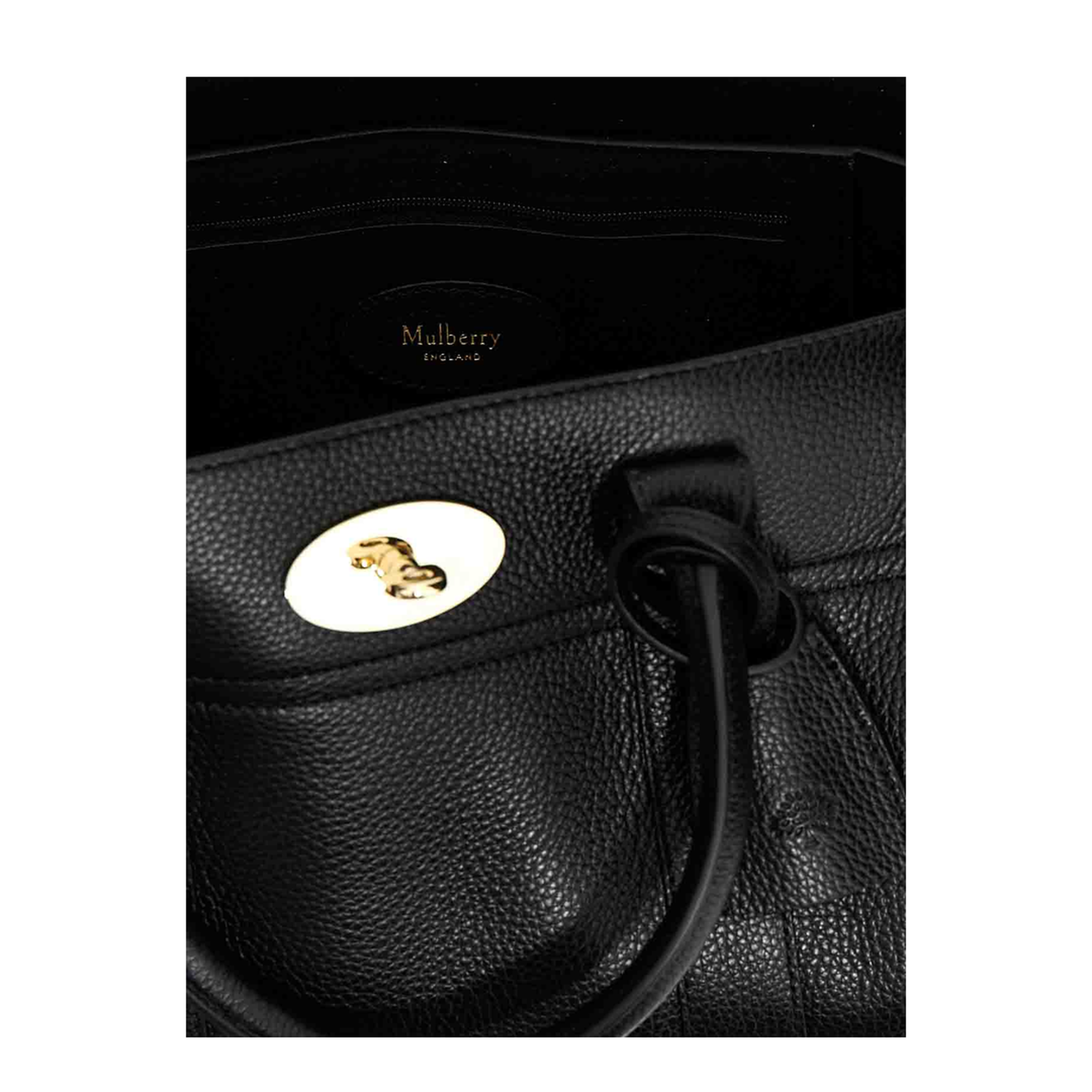 Bayswater Small Classic Grain Satchel - Black - Image 4
