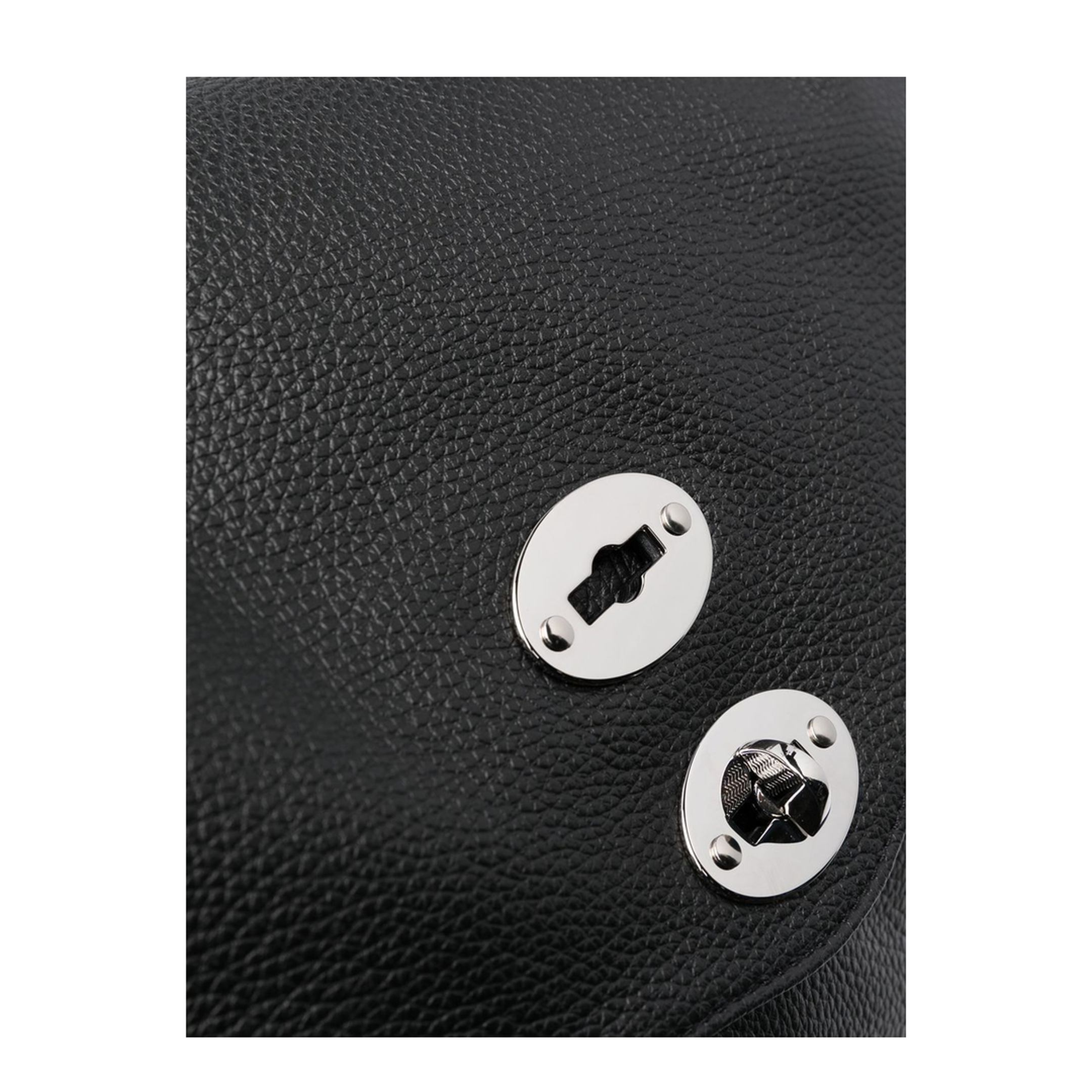 Postina Daily Medium Calf Leather Top-Handle Bag - Black Nero (Nero) - Image 3