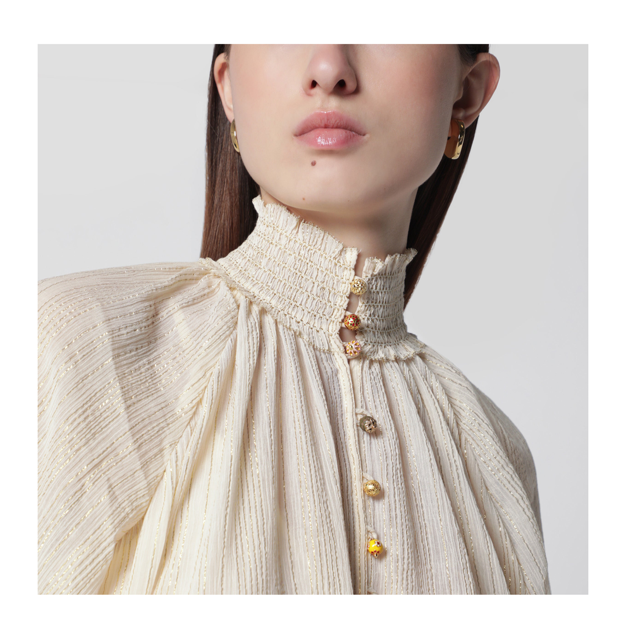 Aster Blouse in Cream - Image 2