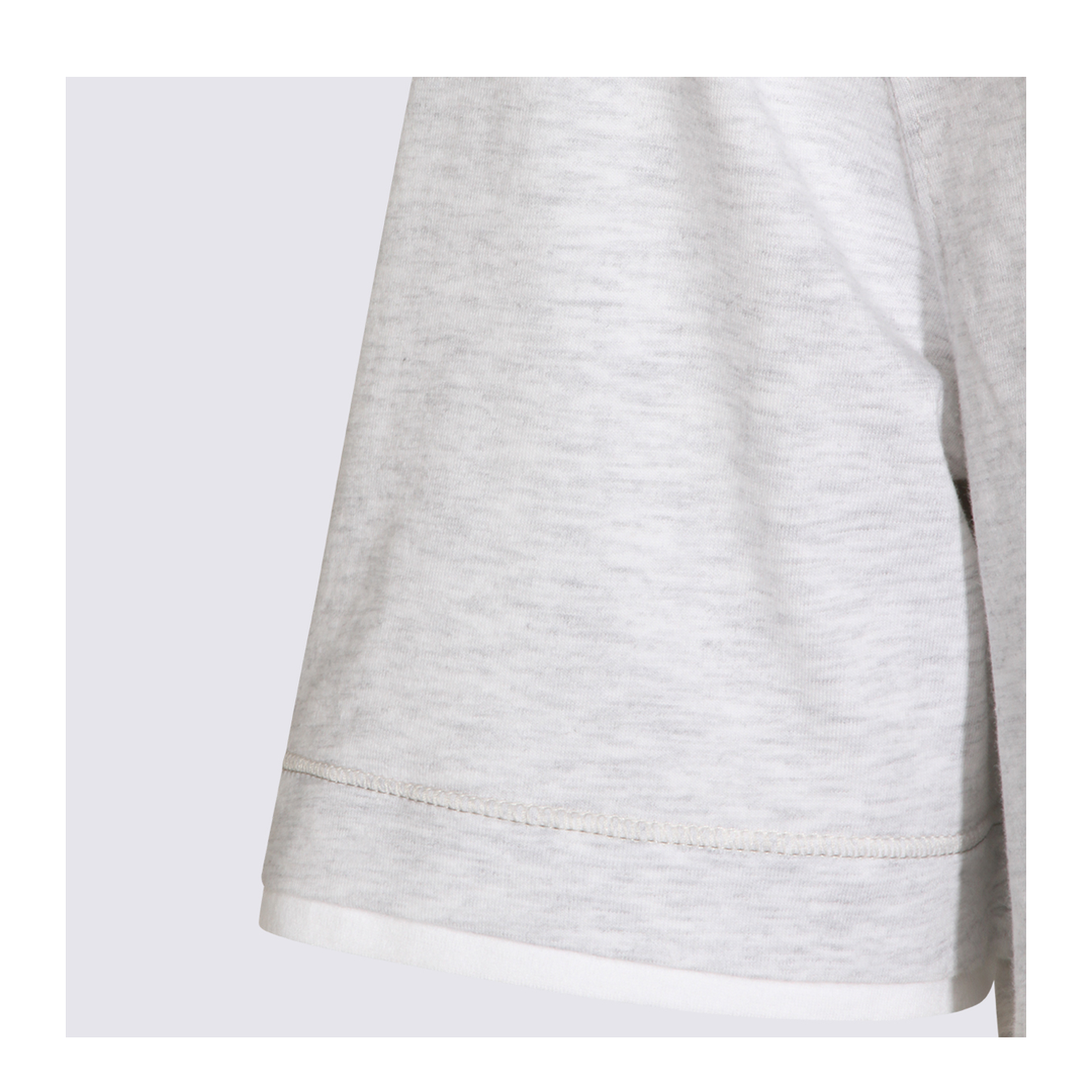 T-Shirt with Faux-Layering in Pearl Grey - Image 8