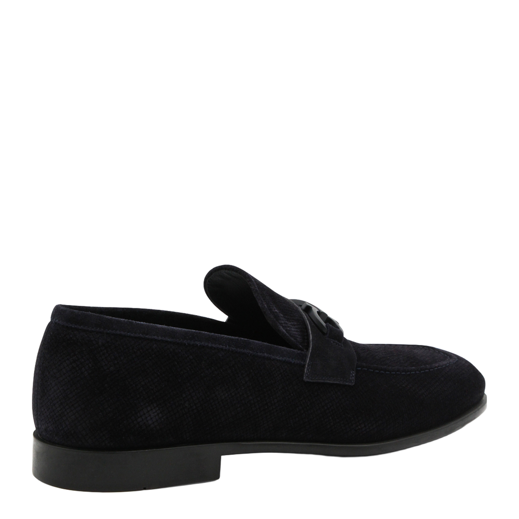 Navy Leather Loafers - Image 5