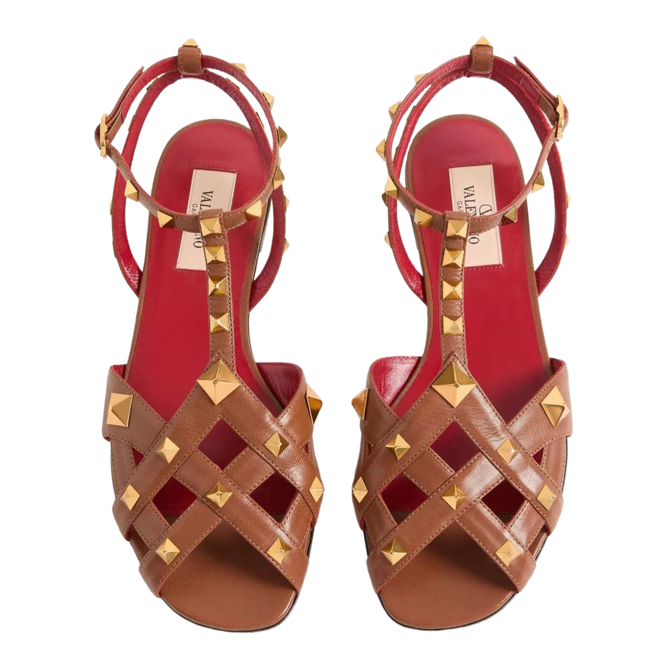 Studdy Kidskin Flat Sandals - Image 4