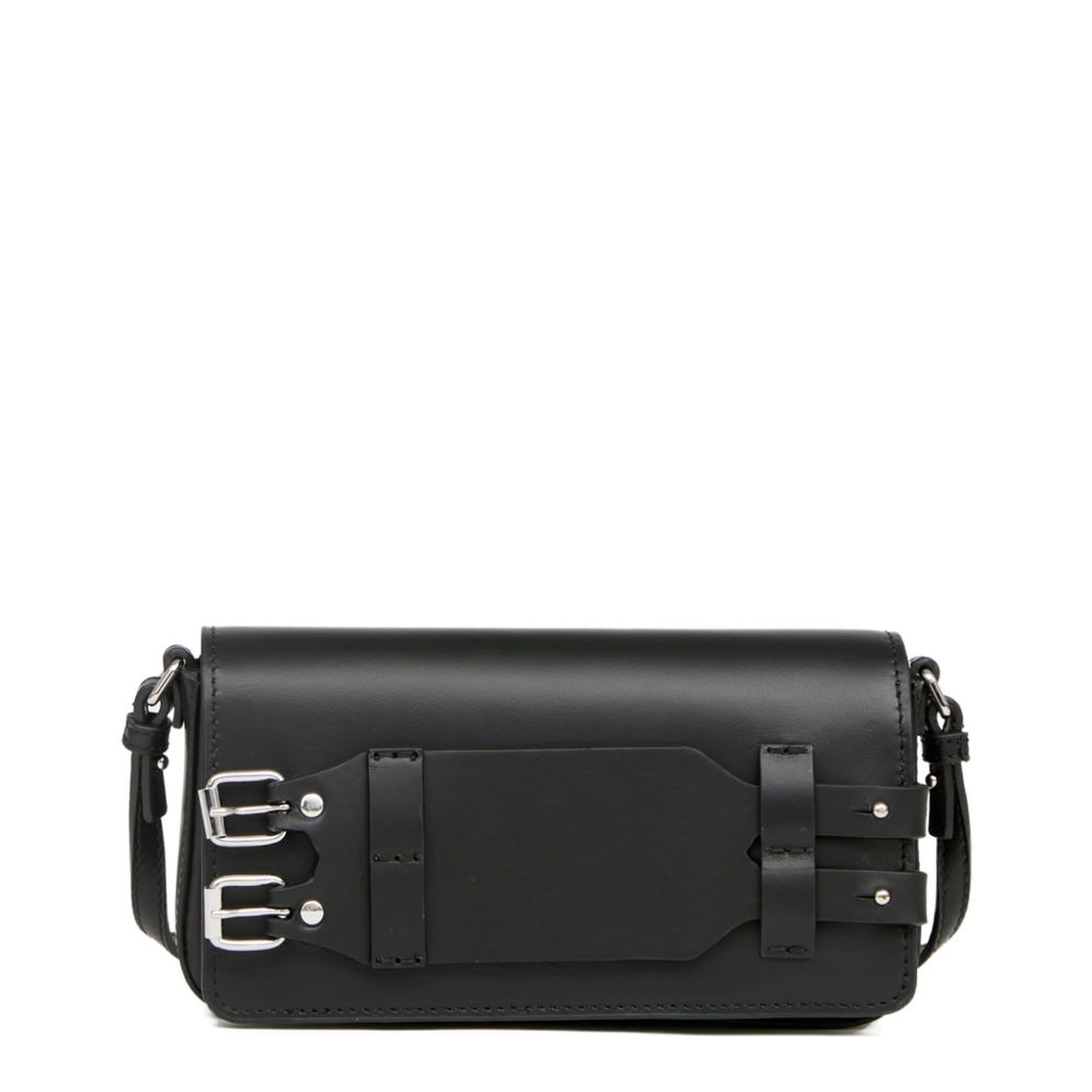 MM6 Small Calf Leather Handbag - Black - Image 1