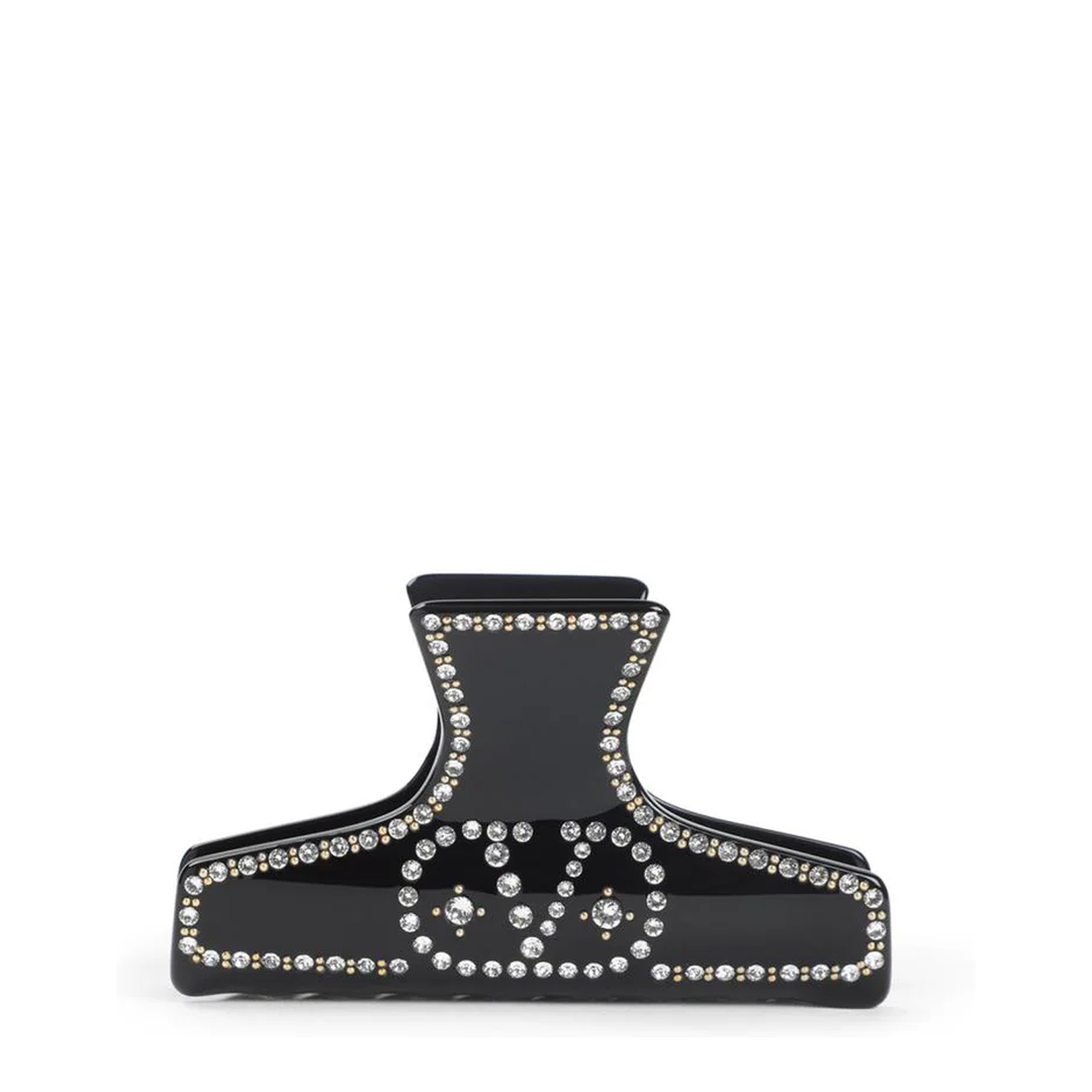 Black Resin Hair Clip - Image 1
