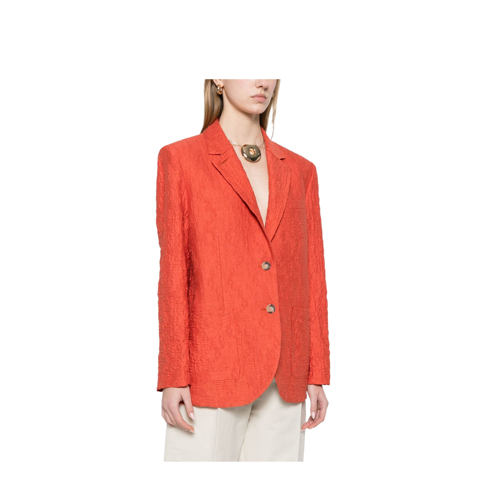 Cotton Blend Blazer Jacket - Image 2