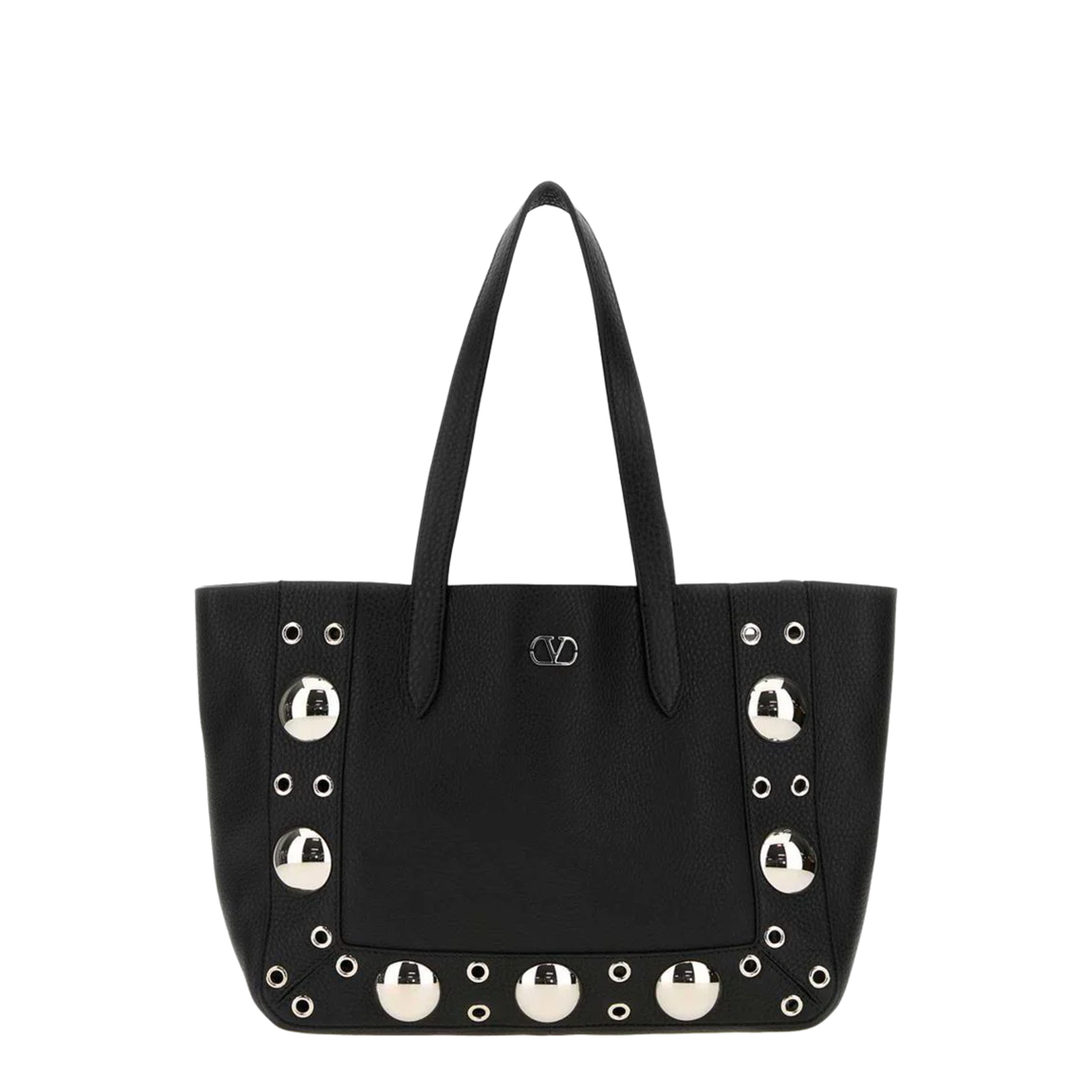 Black Leather Small Nellcôte Shopping Bag - Image 1
