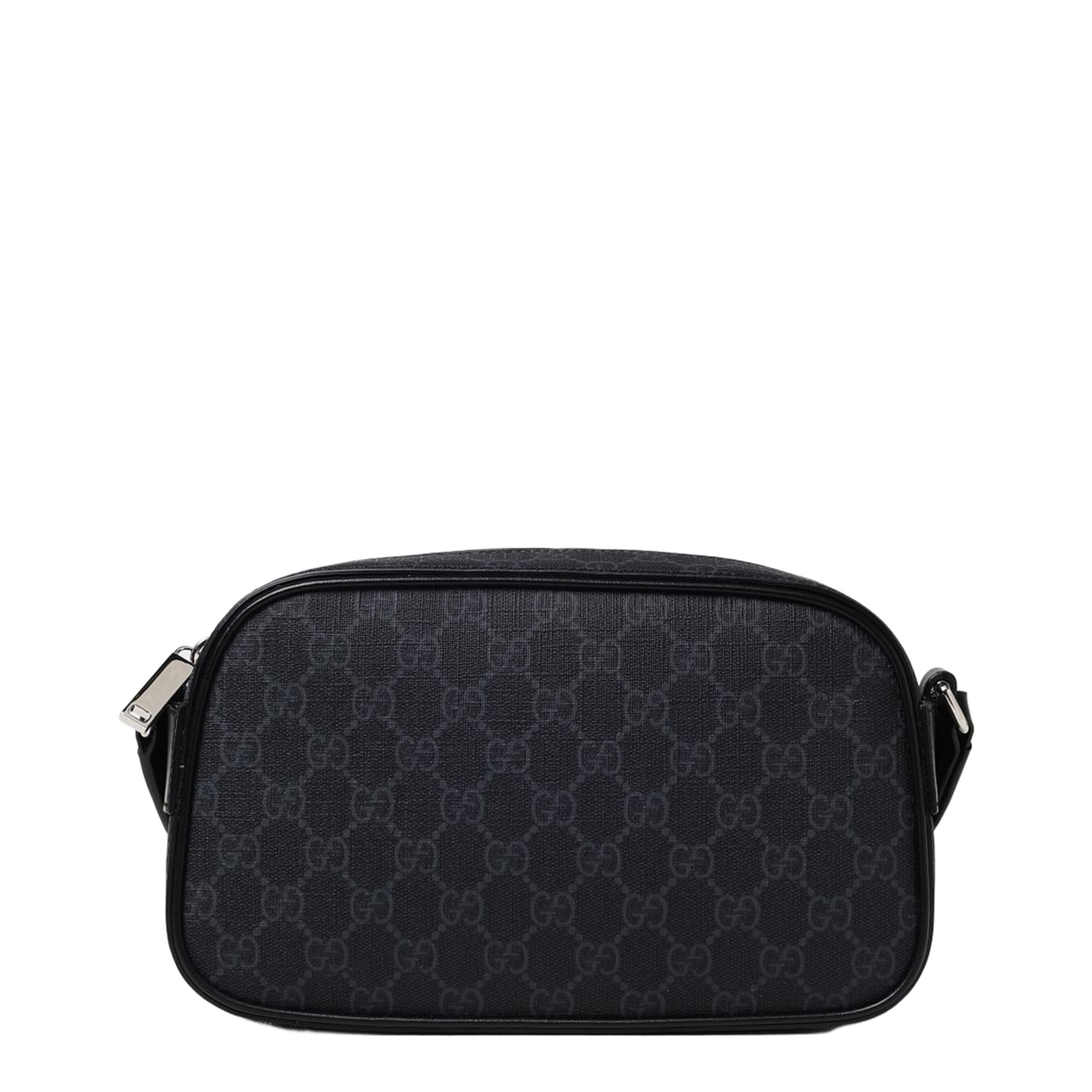 GG Emblem Small Nylon Crossbody Bag - Black - Image 3