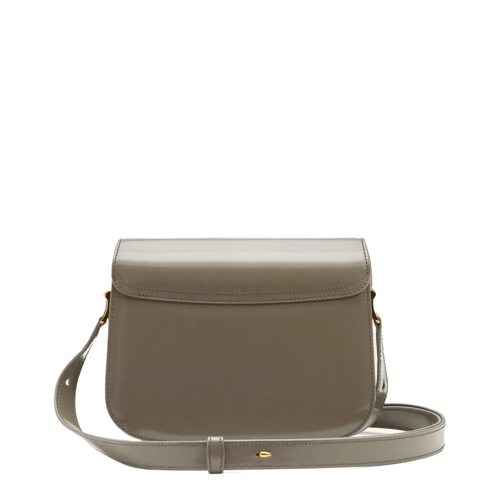 Grey Glazed Leather Paris Bag - Image 3