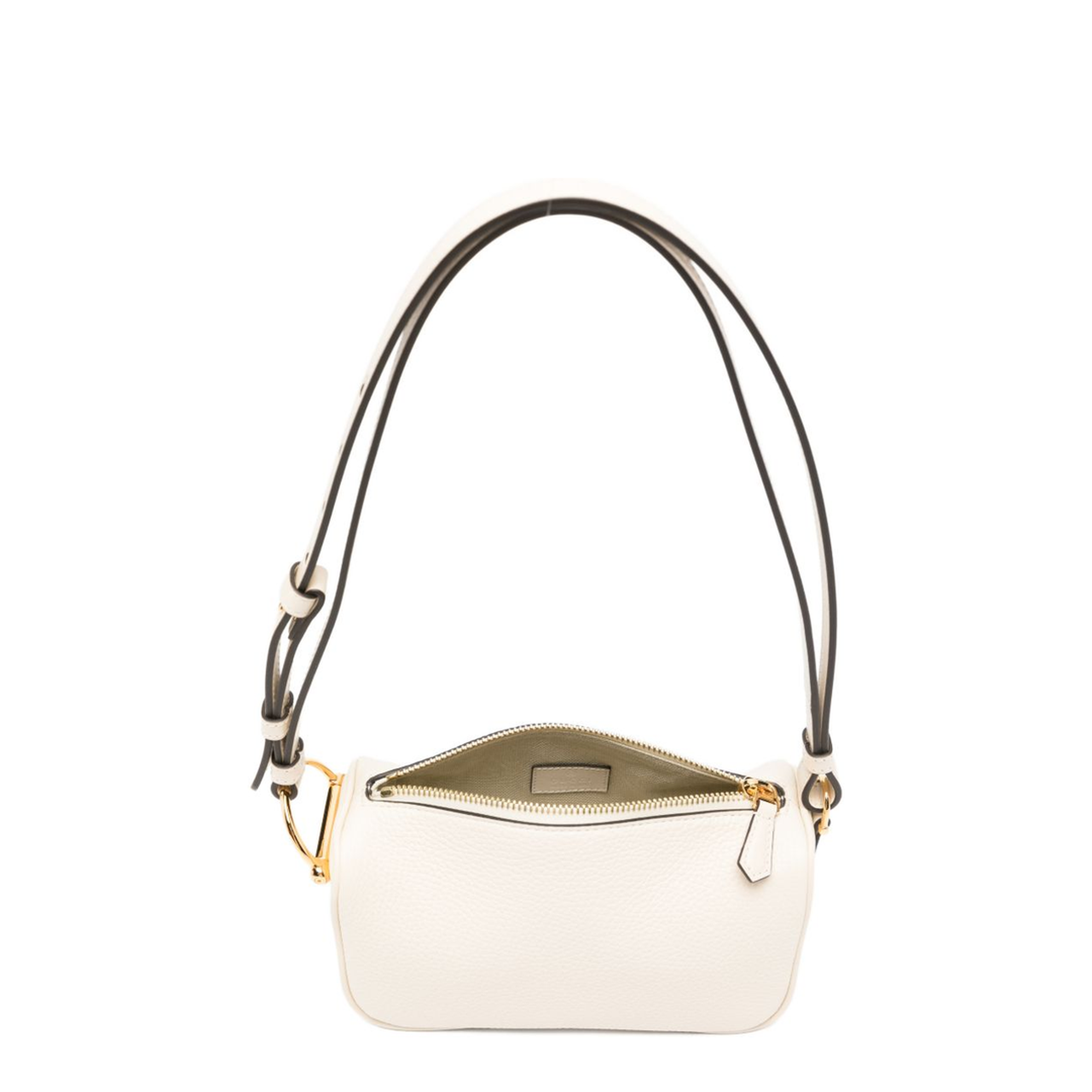 Half Horsebit Mini Soft Grain Leather Bag - Ivory - Image 3