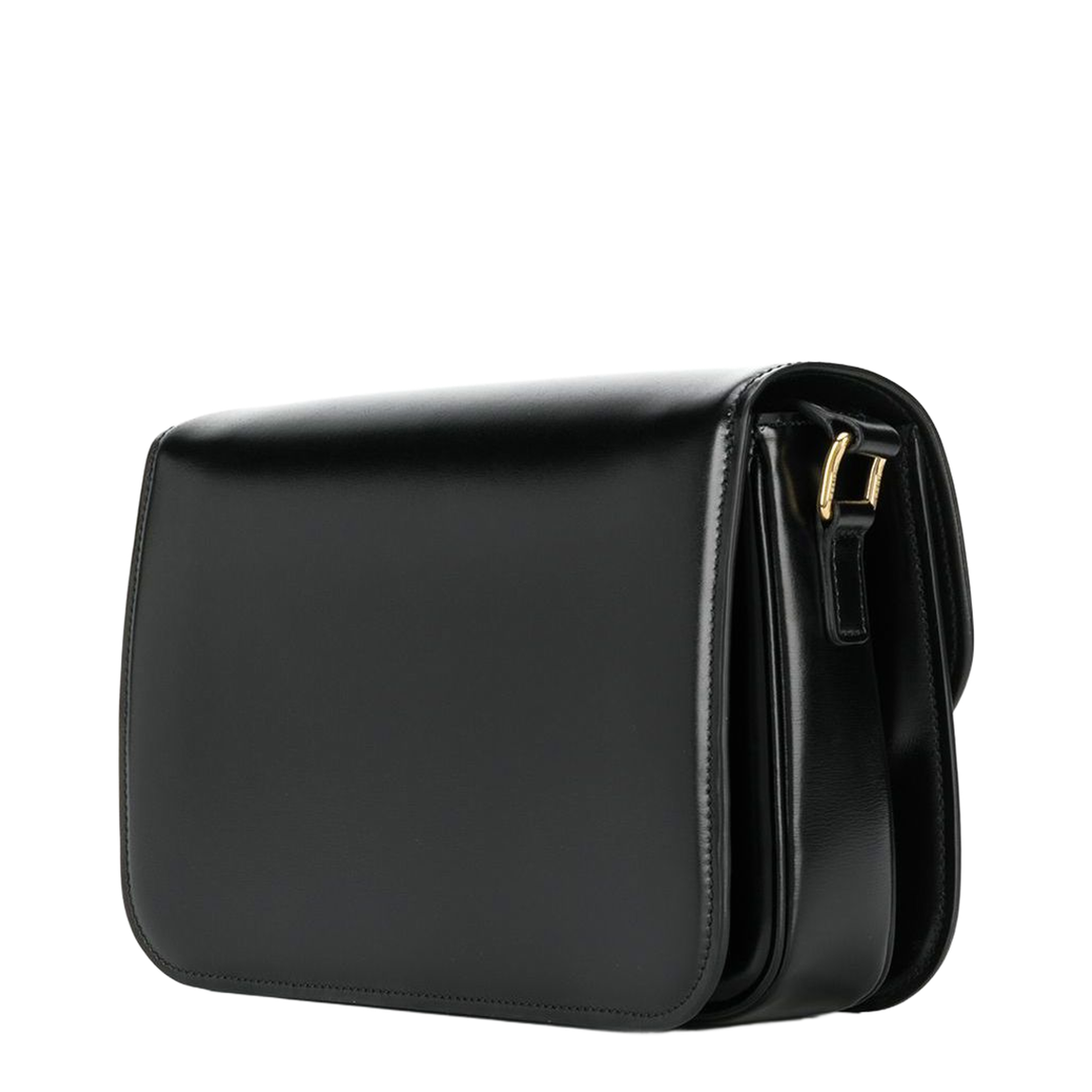 Classique Triomphe Bag in Shiny Calfskin - Black - Image 2