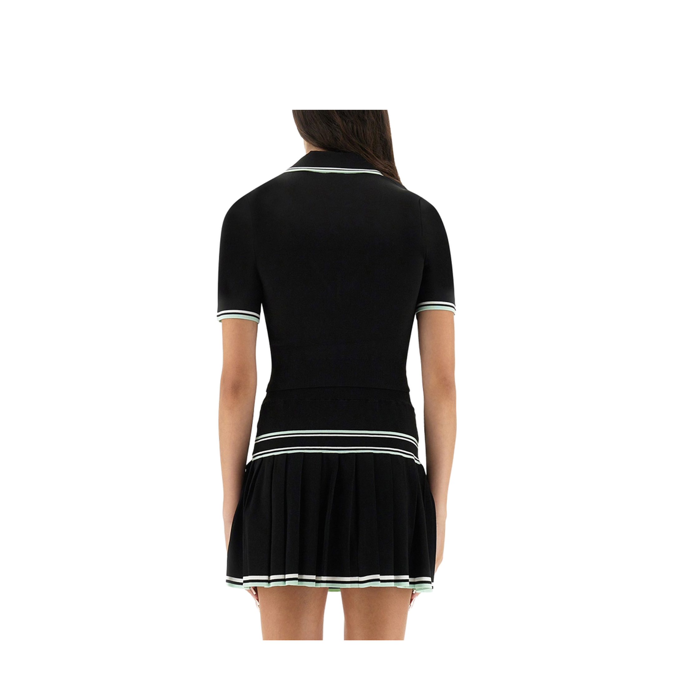 Viscose V-Neck Polo Shirt - Image 3