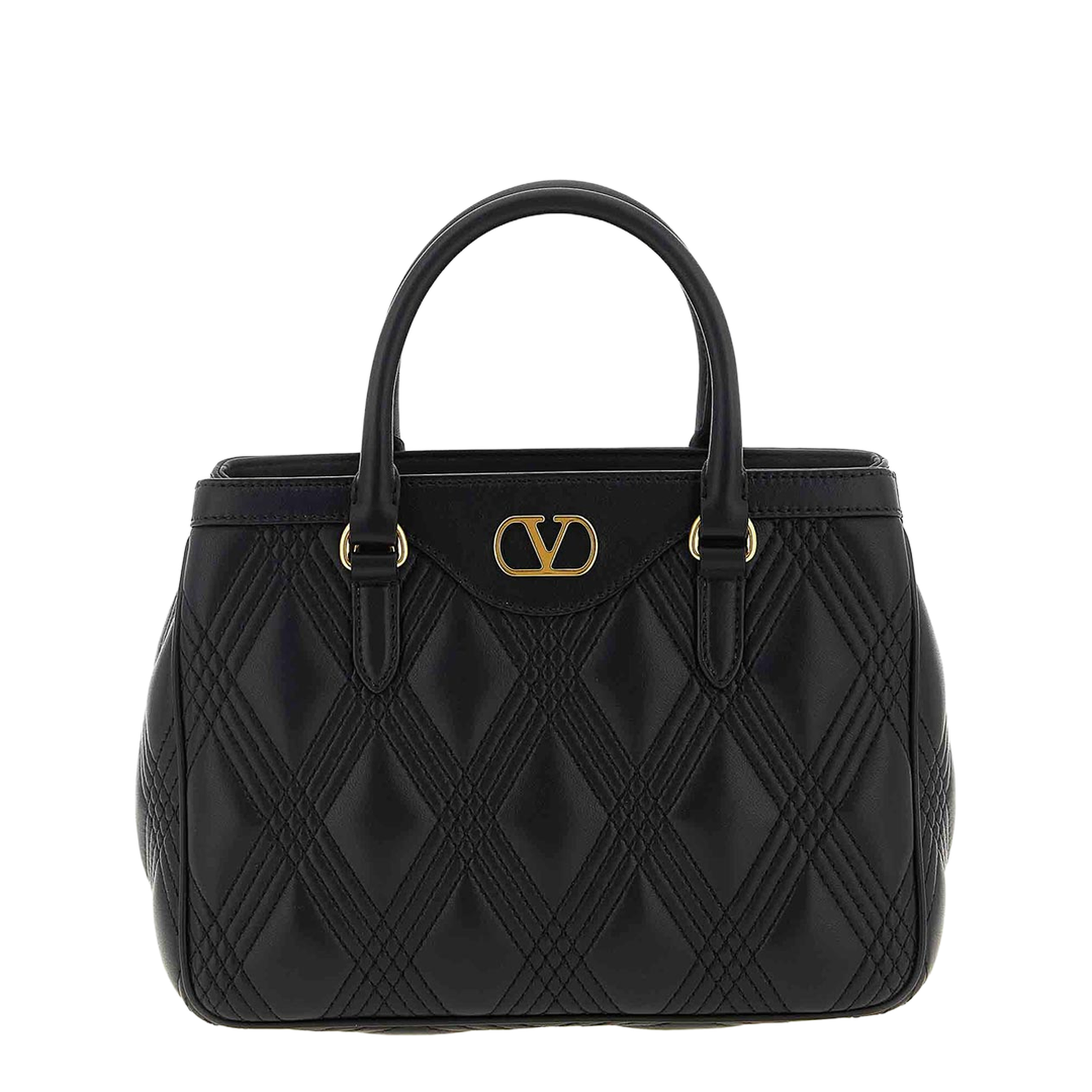 Quiltie 67 Nappa Leather Handbag - Black - Image 1