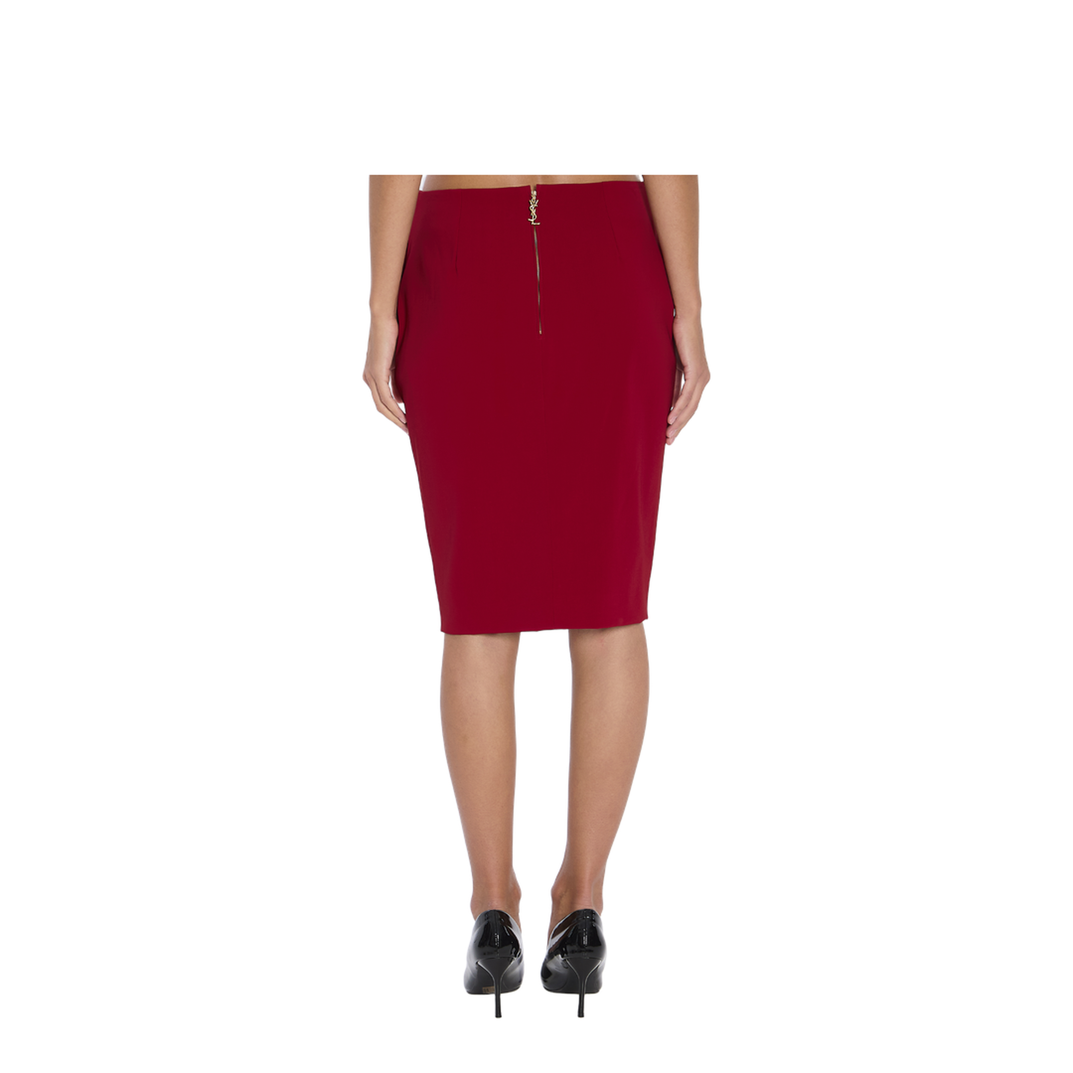 Pencil Skirt in Red - Image 4