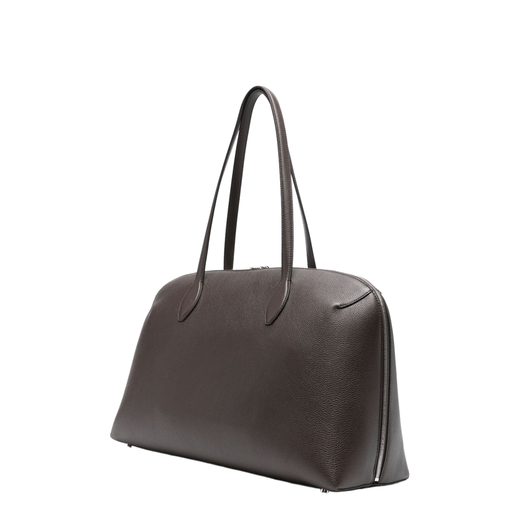 Toteme Pre Calf Leather Tote - Dark Chocolate - Image 3