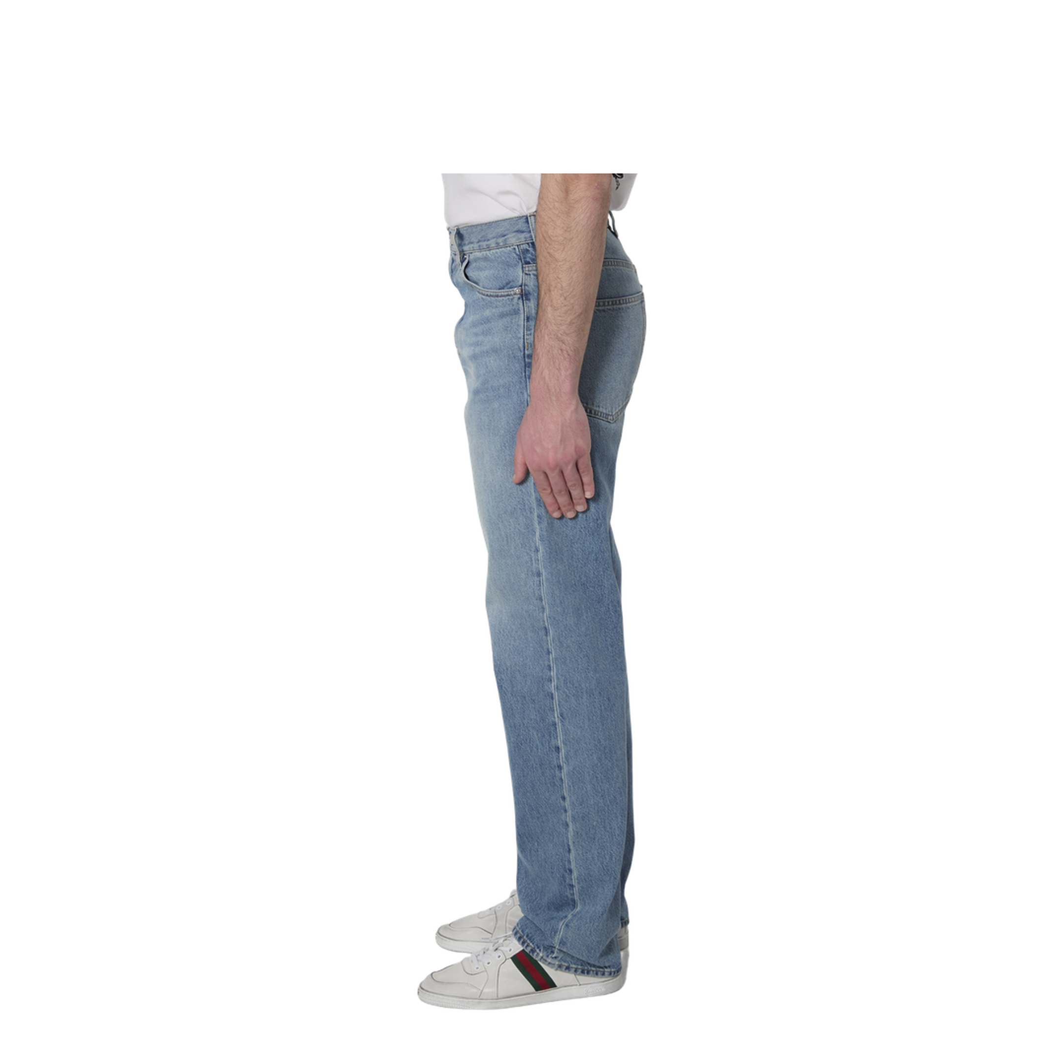 Cotton Denim Pants - Image 3