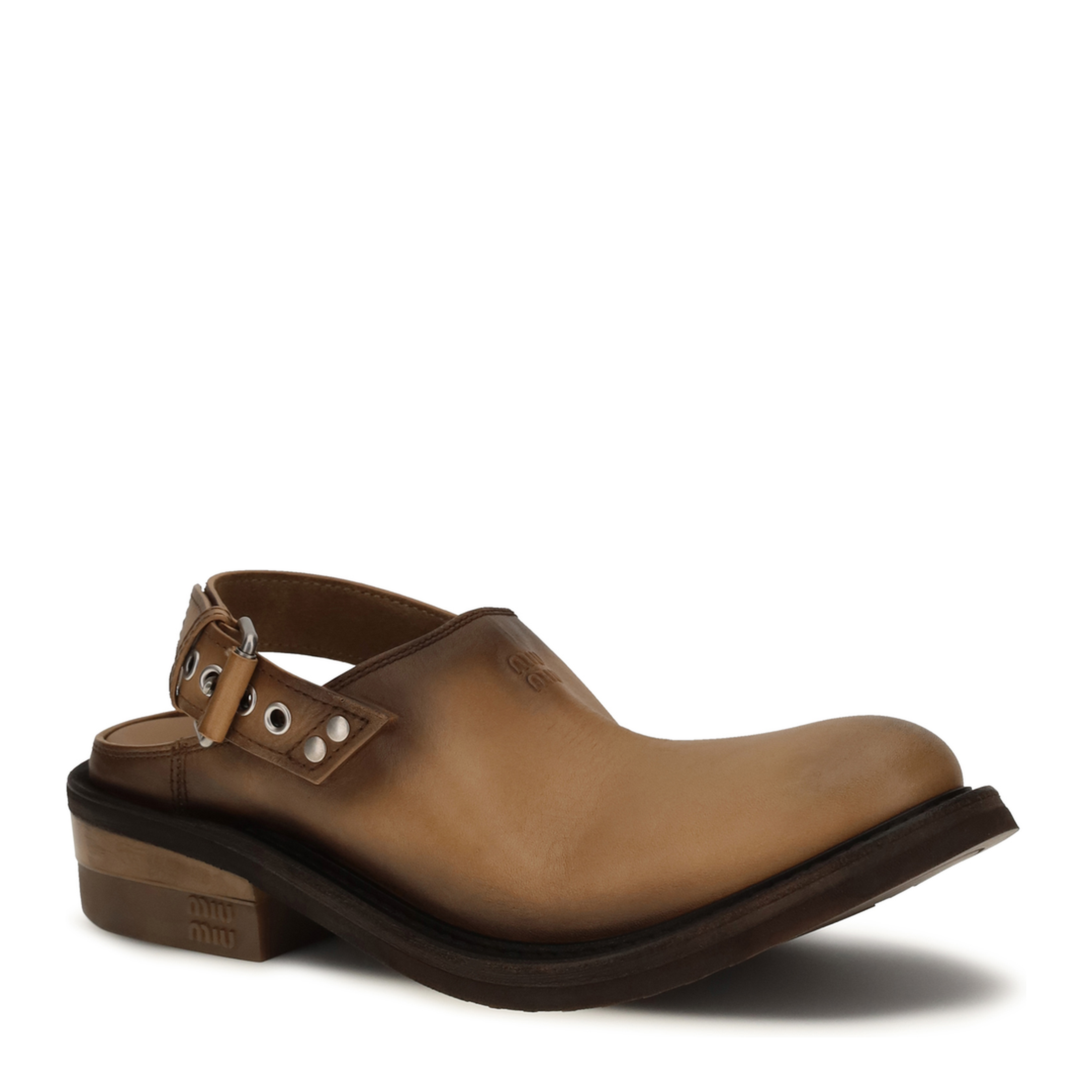 Foule Leather Mules - Image 2