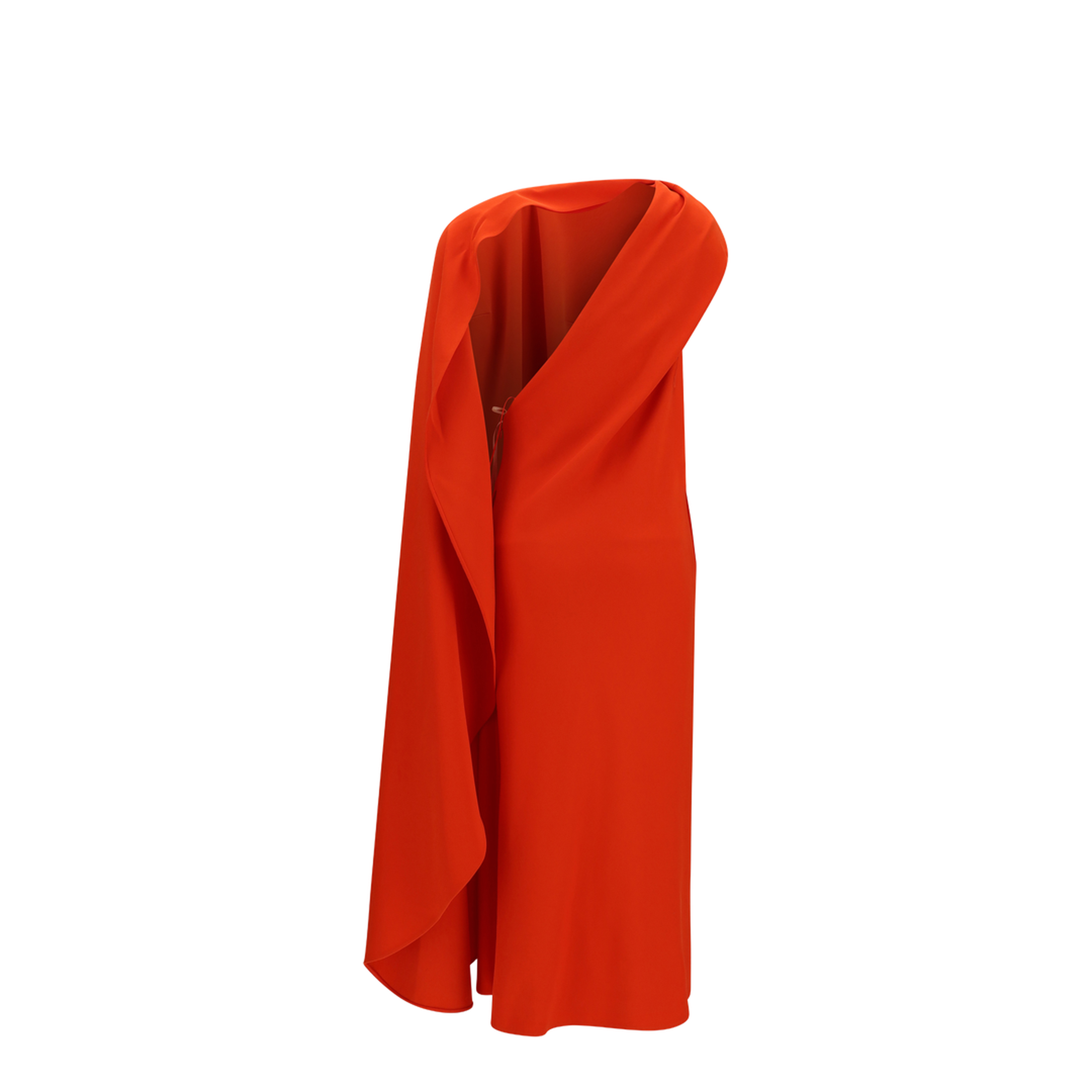 Draped Silk Midi Dress - Image 2
