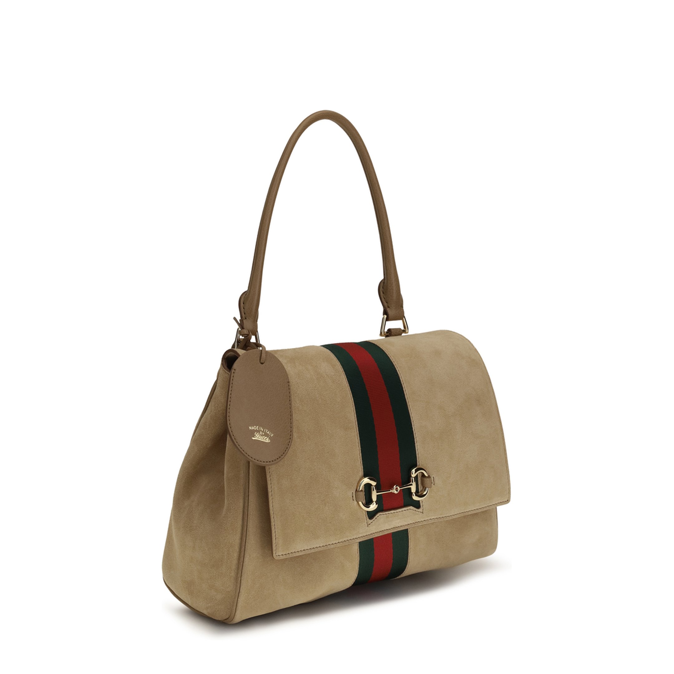 Paparazzo Medium Suede Top Handle Bag - Sand Suede - Image 2