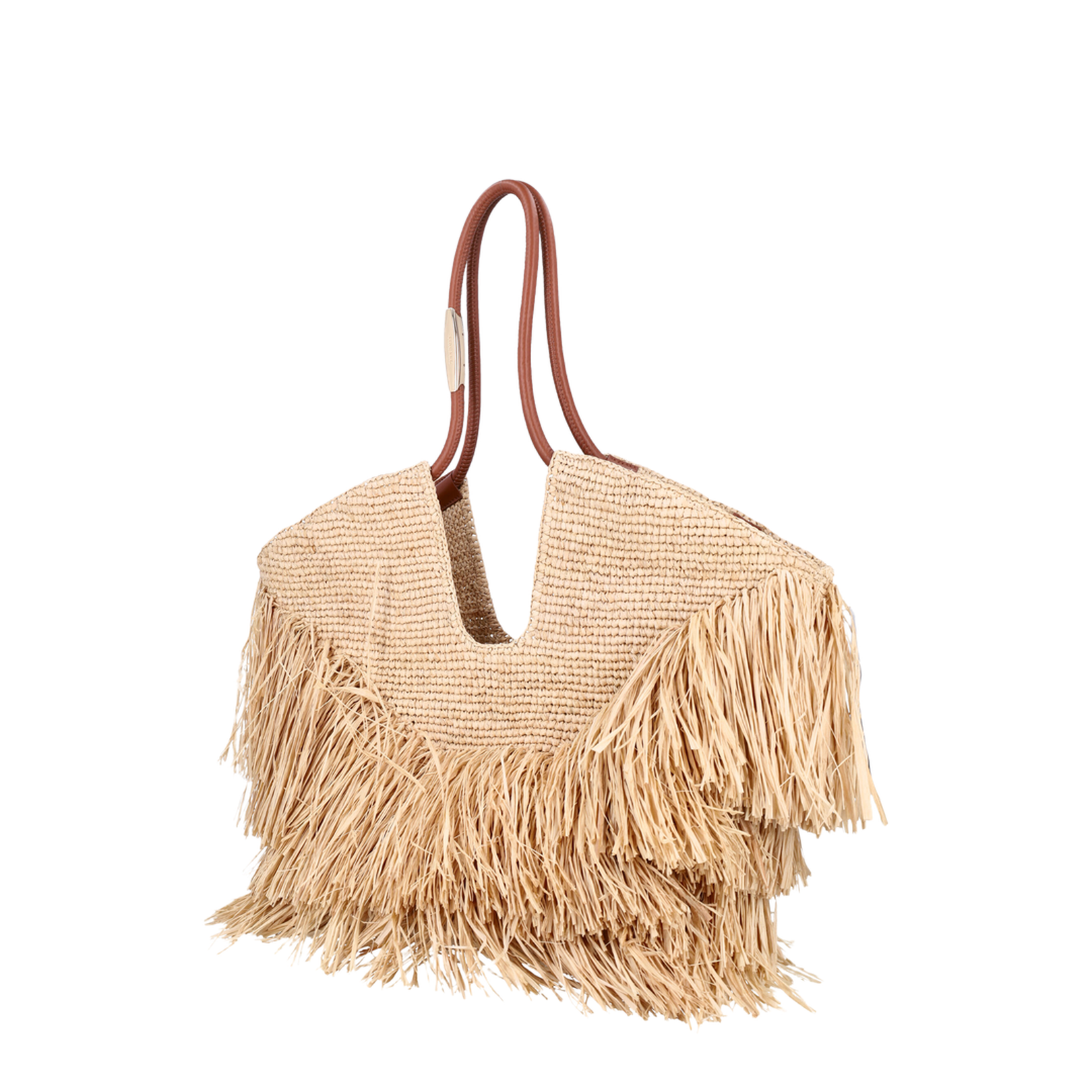Goldentime Medium Raffia Tote Bag in Natural - Image 3