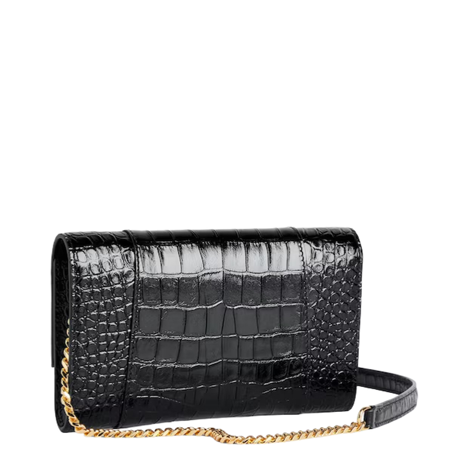 Hourglass Wallet On Chain in Black - Image 3