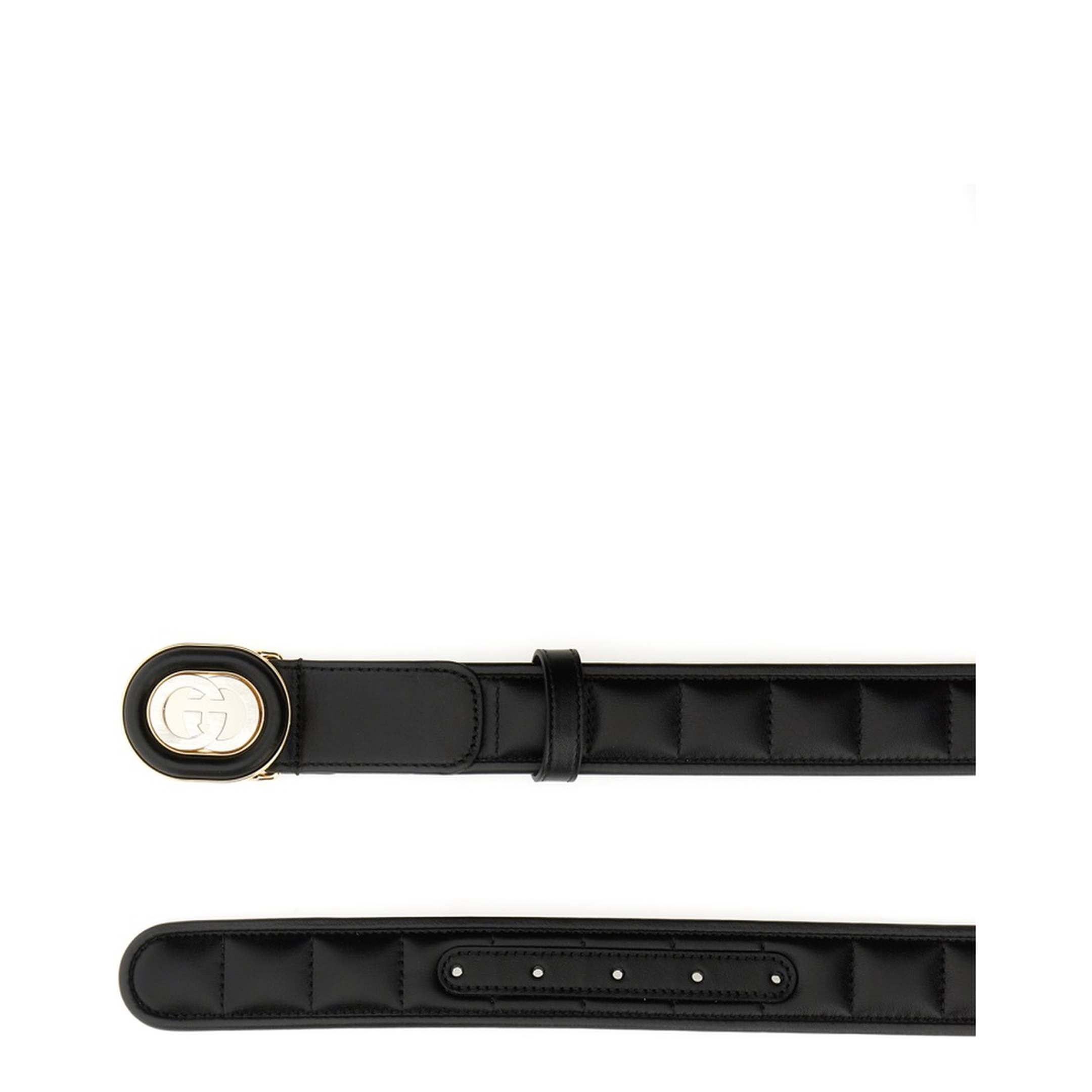 Black Leather Belt - Image 2