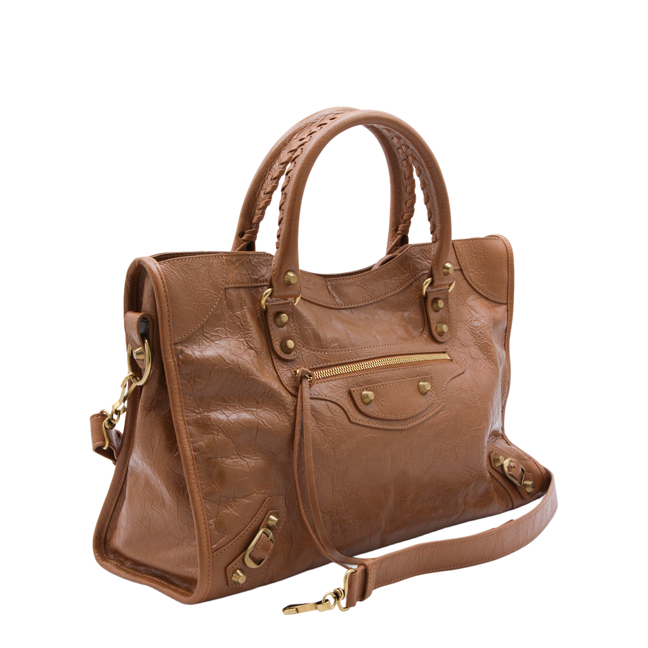 Le City Medium Arena Lambskin Handbag - Camel - Image 2