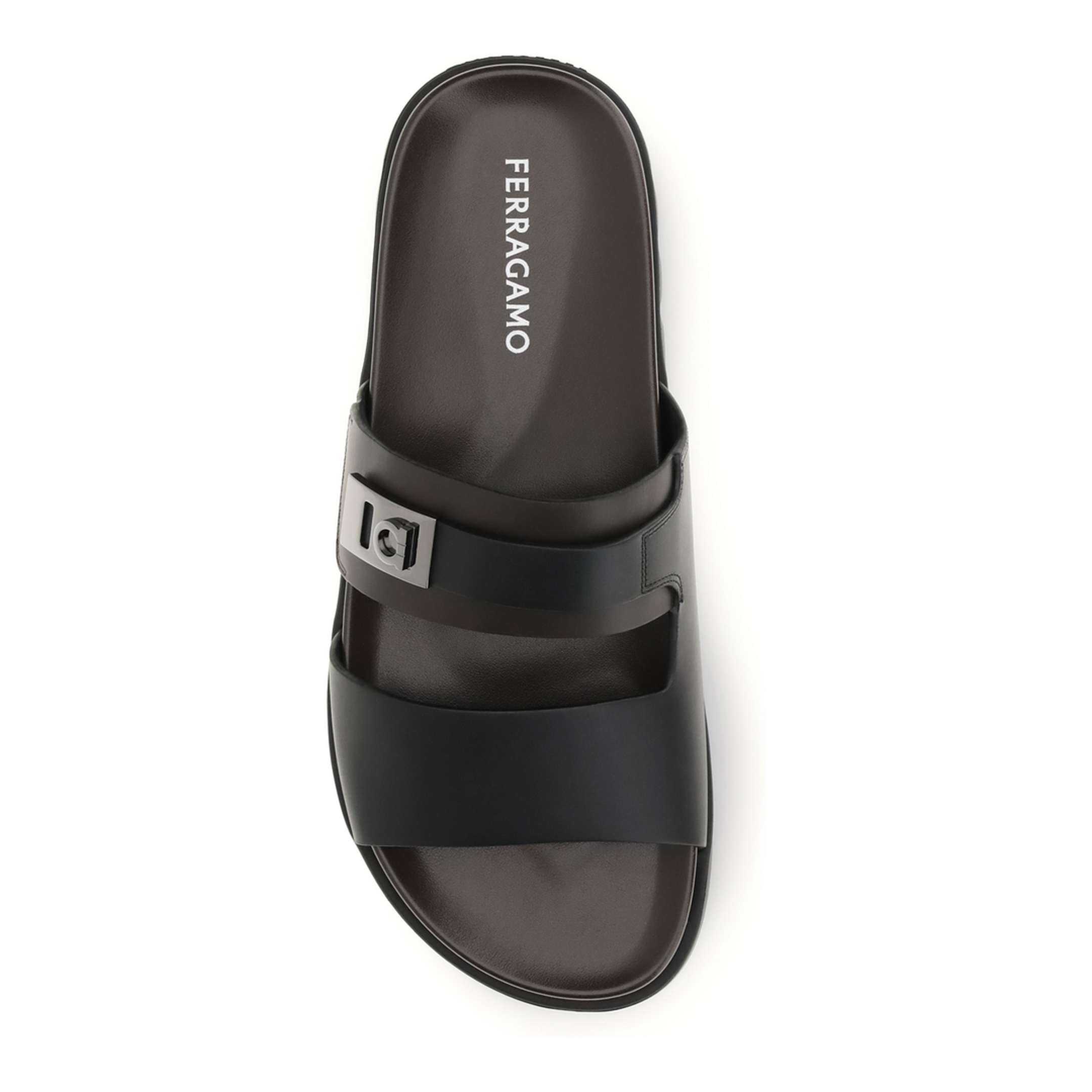 Double-strap leather Sandals - Image 4
