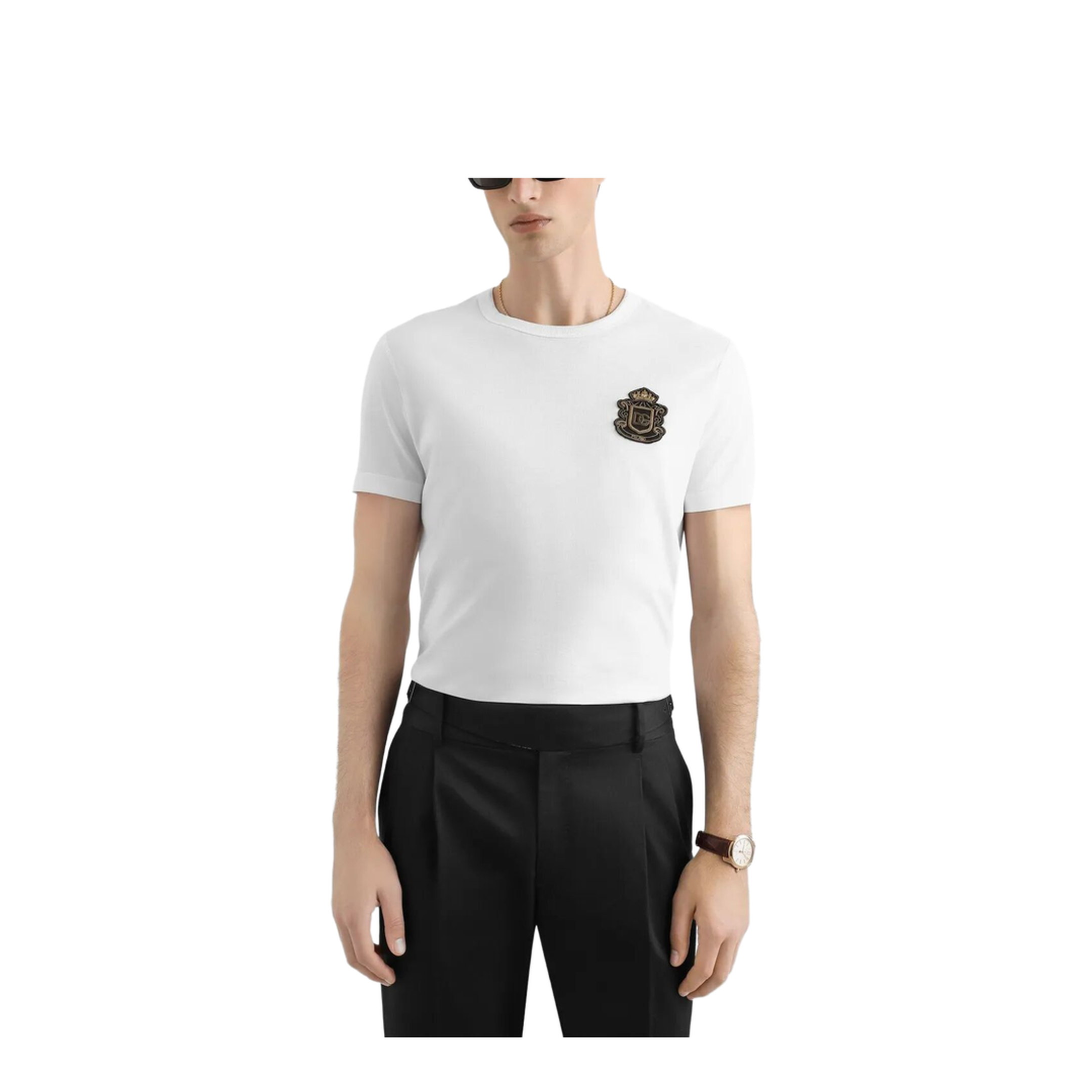 Cotton T-Shirt with Logo Crest - Image 9