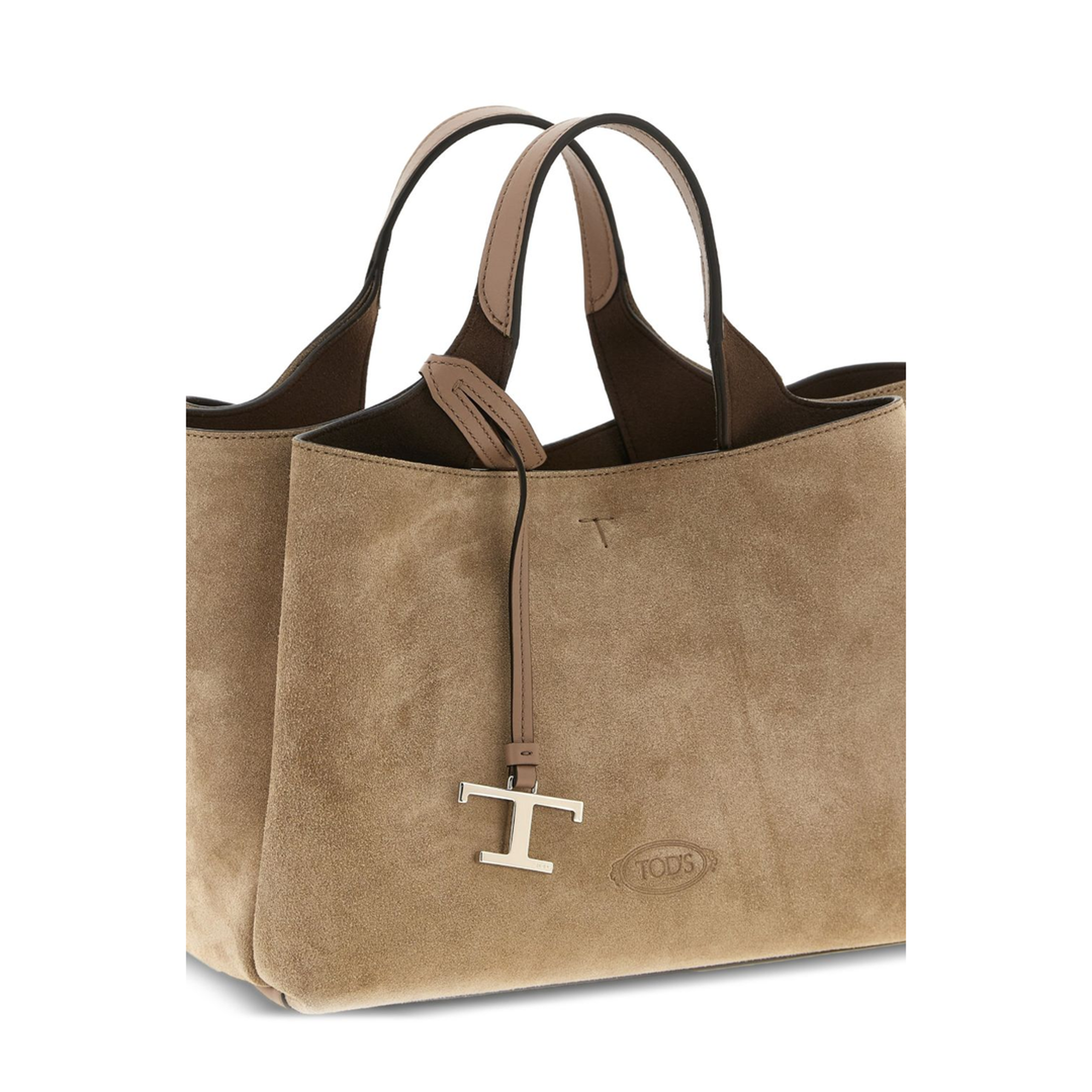 Brown Double Top Handle Tote - Image 4