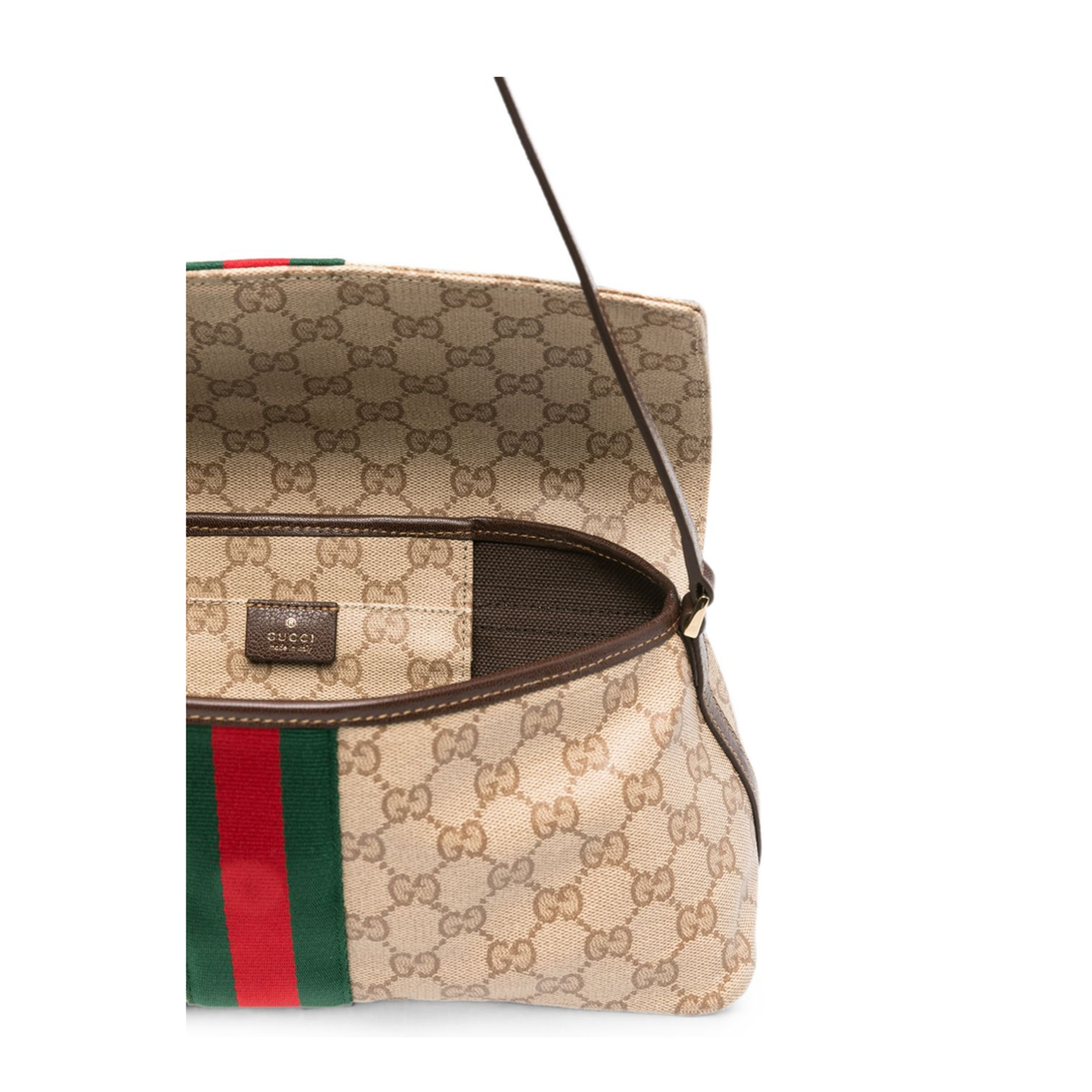 Ophidia Small GG Supreme Canvas Shoulder Bag - Beige/Ebony - Image 5