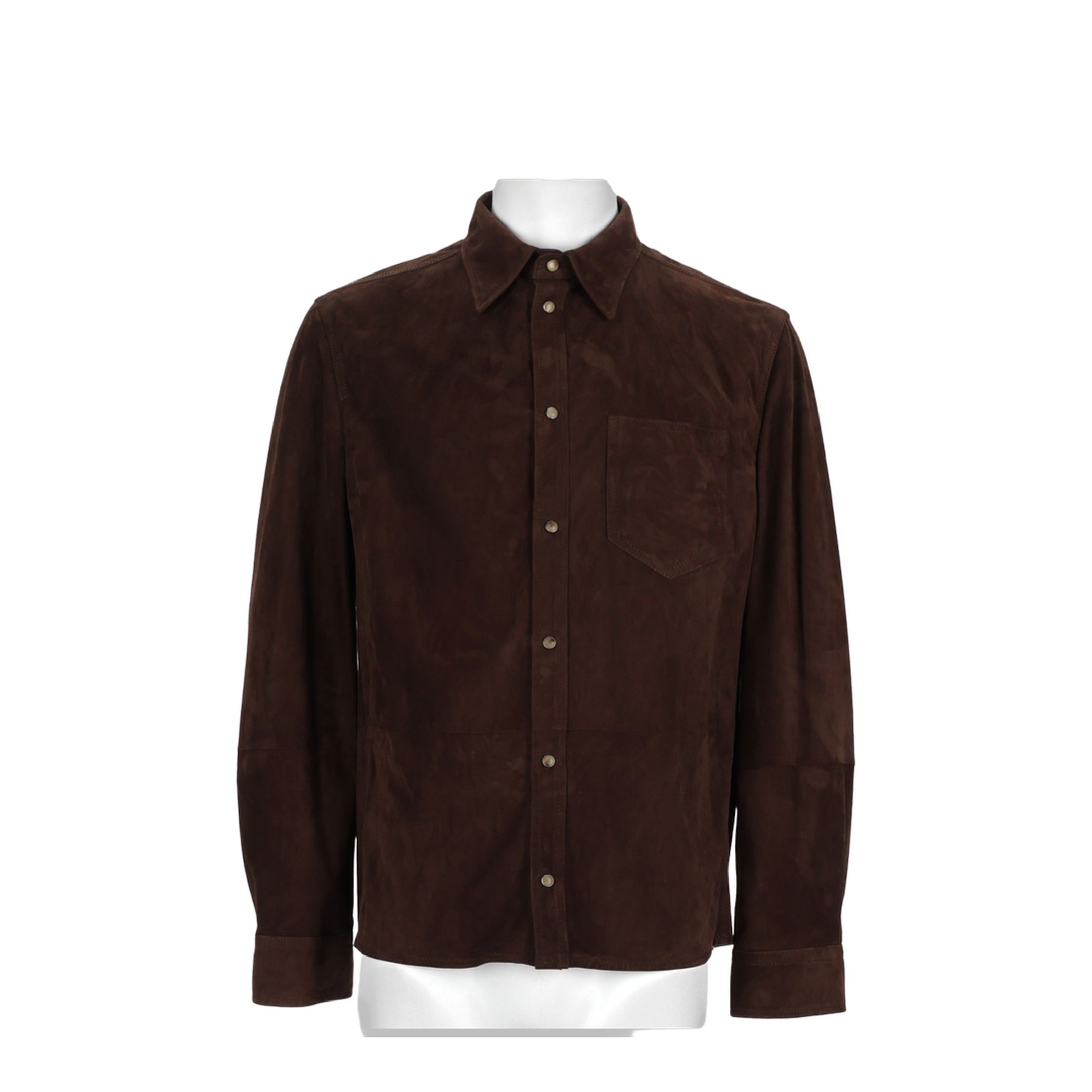 Brown Leather Shirt - Image 1
