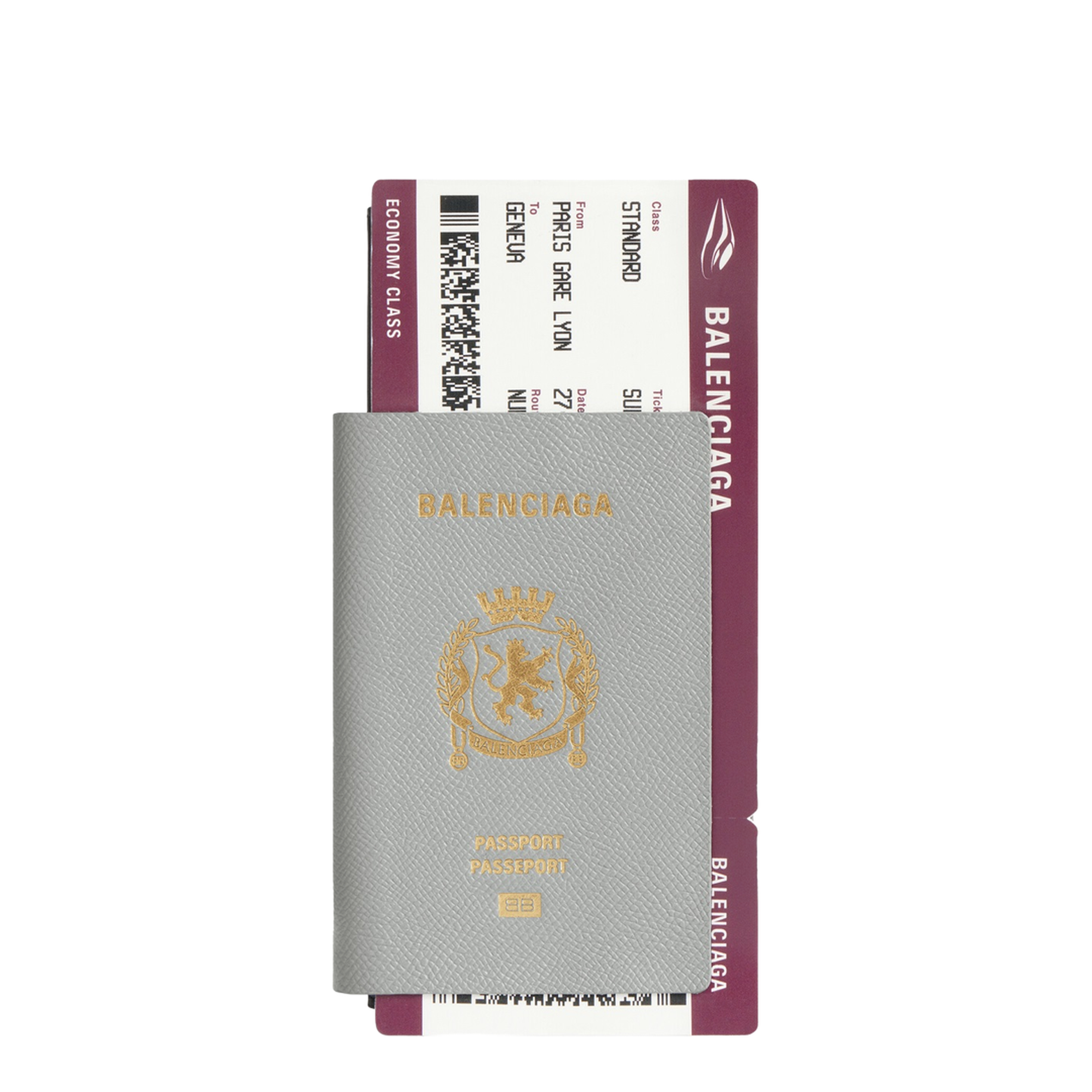 Passport Long Wallet 1 Ticket - Grey - Image 1