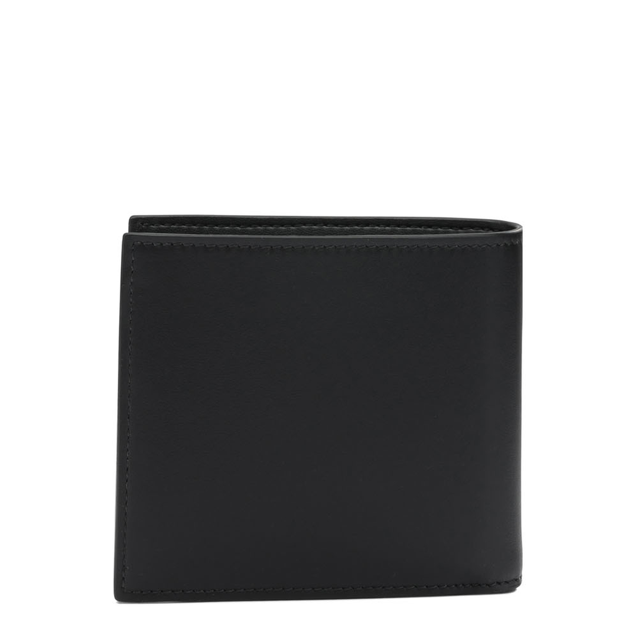 Alexander McQueen McQueen Bifold Wallet With Logo In Black Calfskin - Image 3