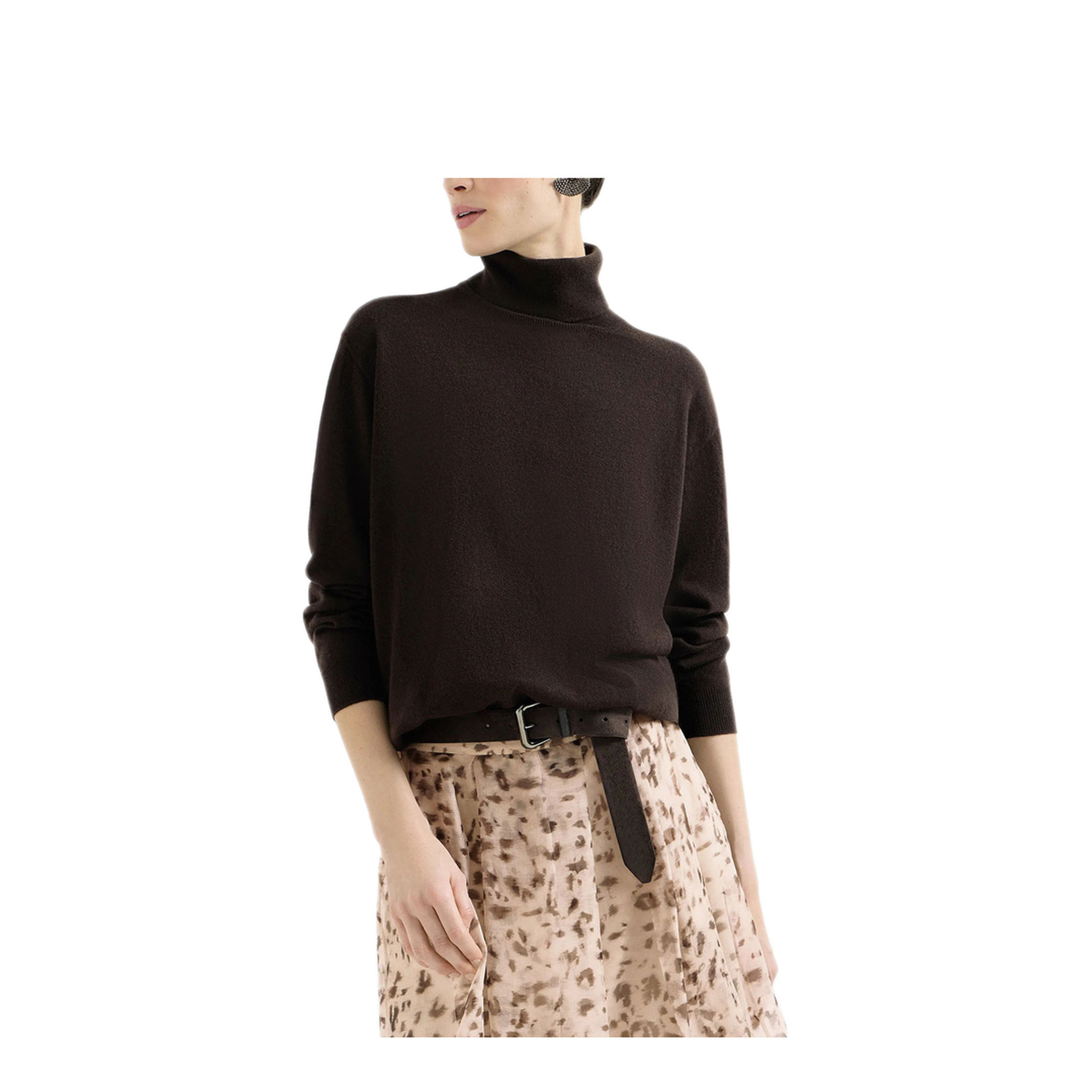 Cashmere Turtleneck Sweater With Monili - Image 4