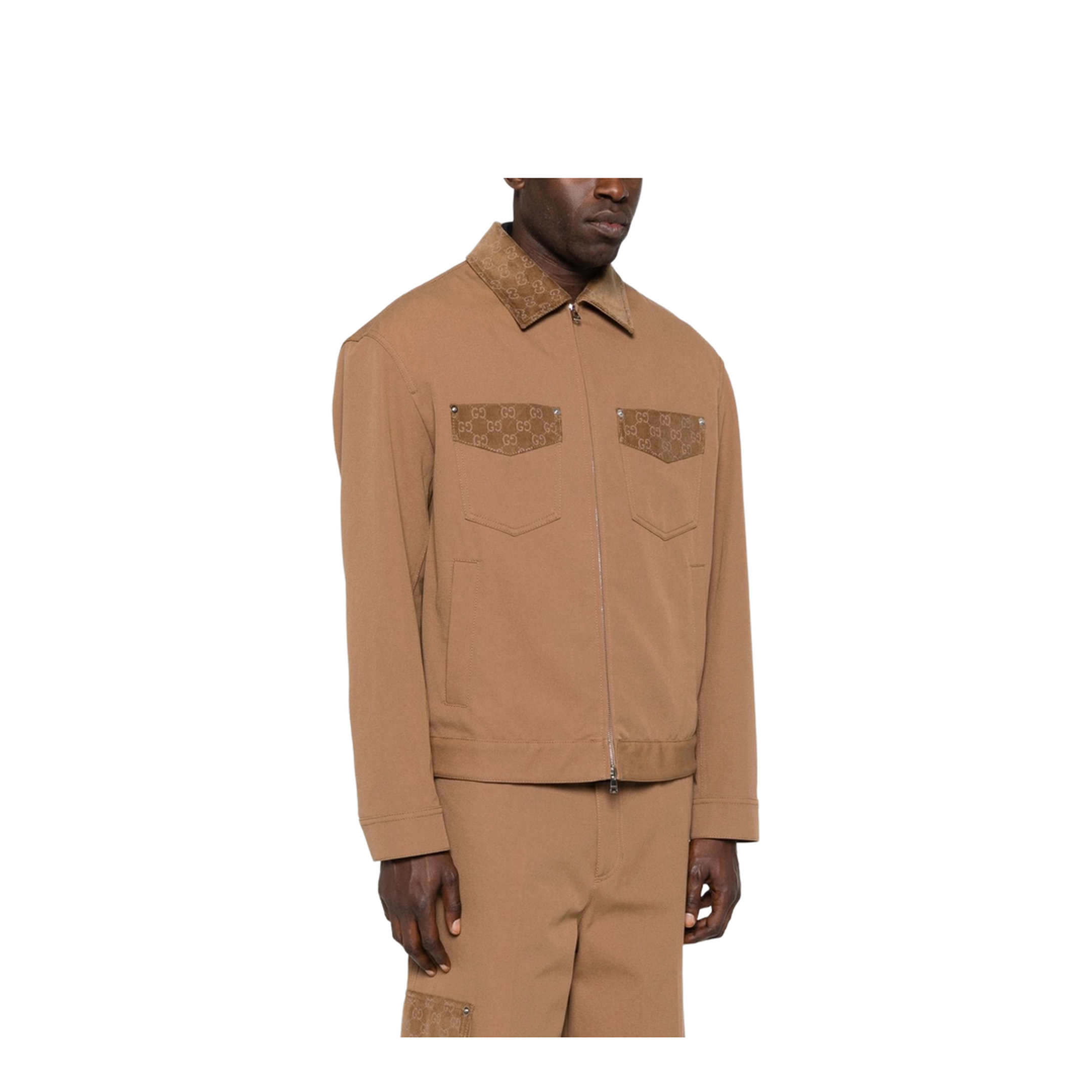 Jacket with Zipper and Collar - Image 3