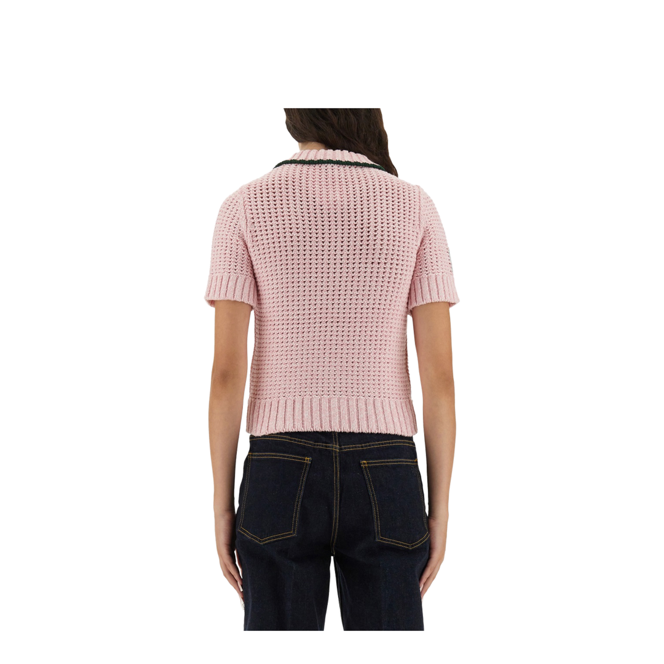 Cotton Mouliné Polo Shirt - Image 3