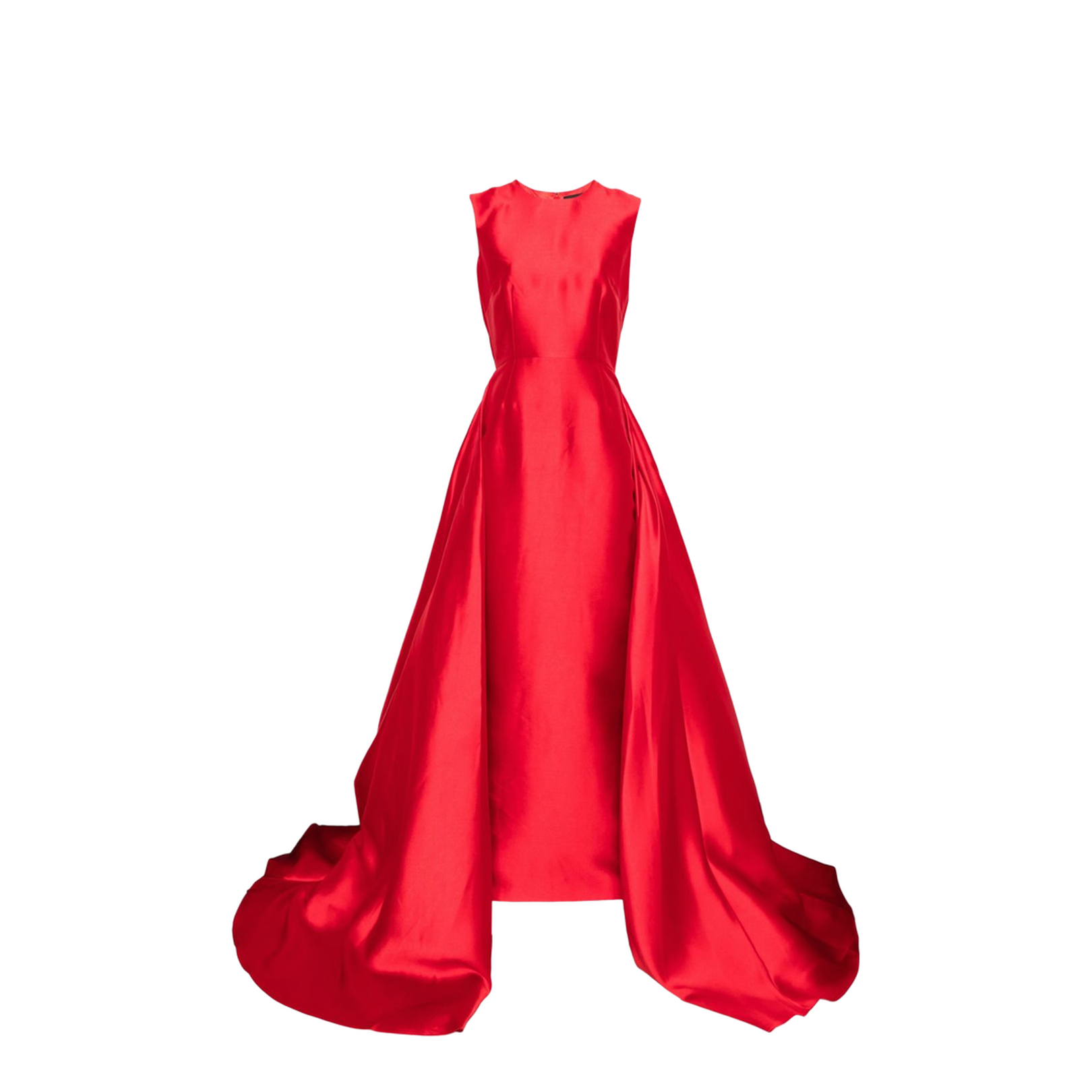 Ruby Red Floor-Length Maxi Dress - Image 1